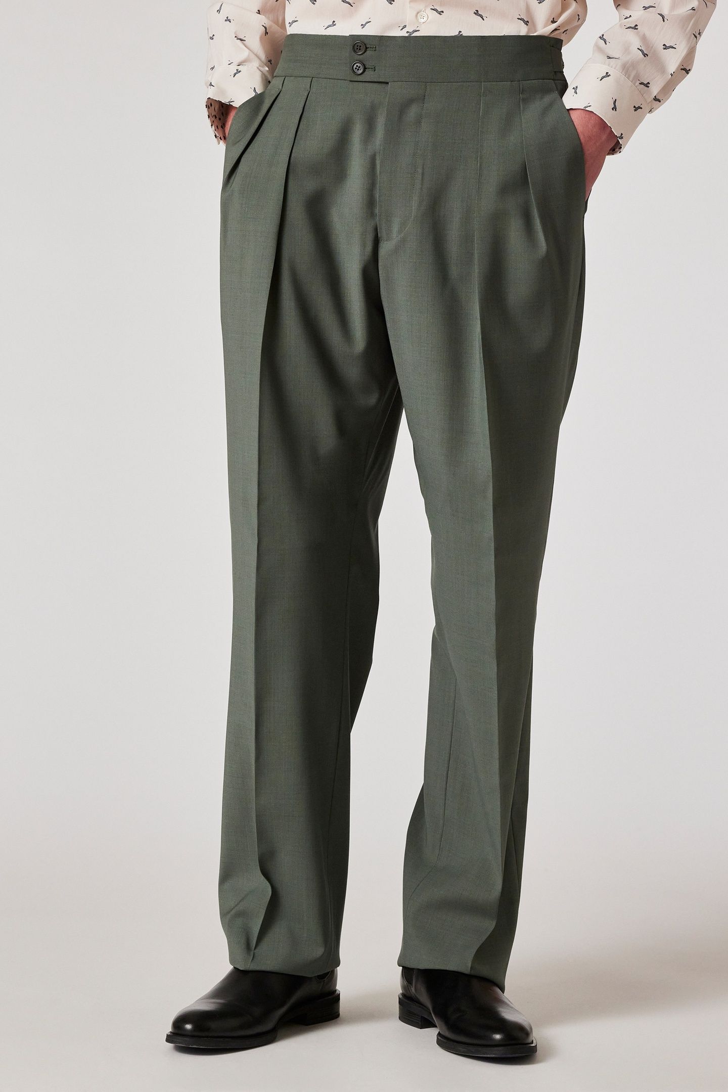 MENS TROUSER PETROL GREEN 1
