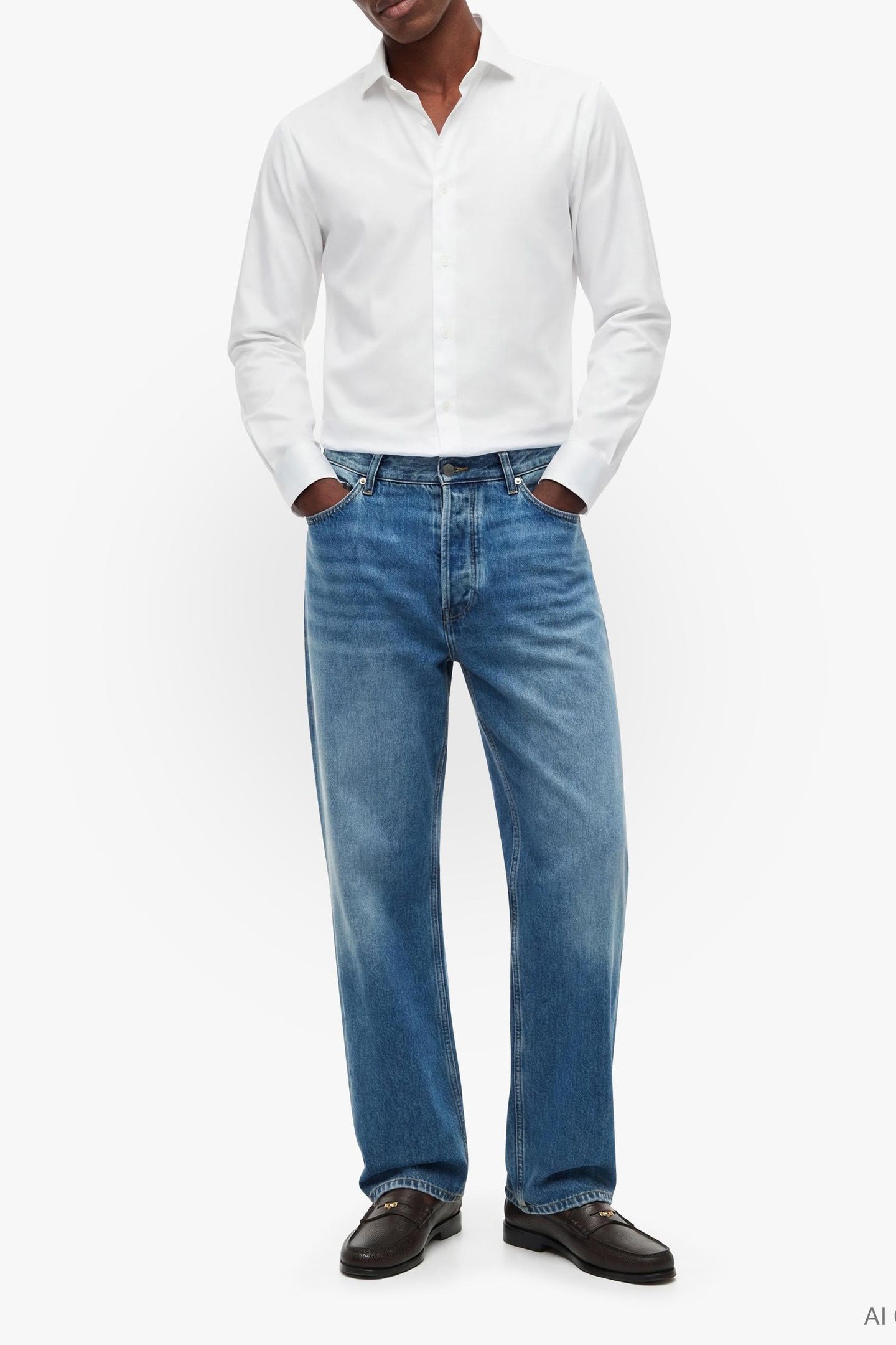 NY FLEX COLLAR SOLID WHITE 5