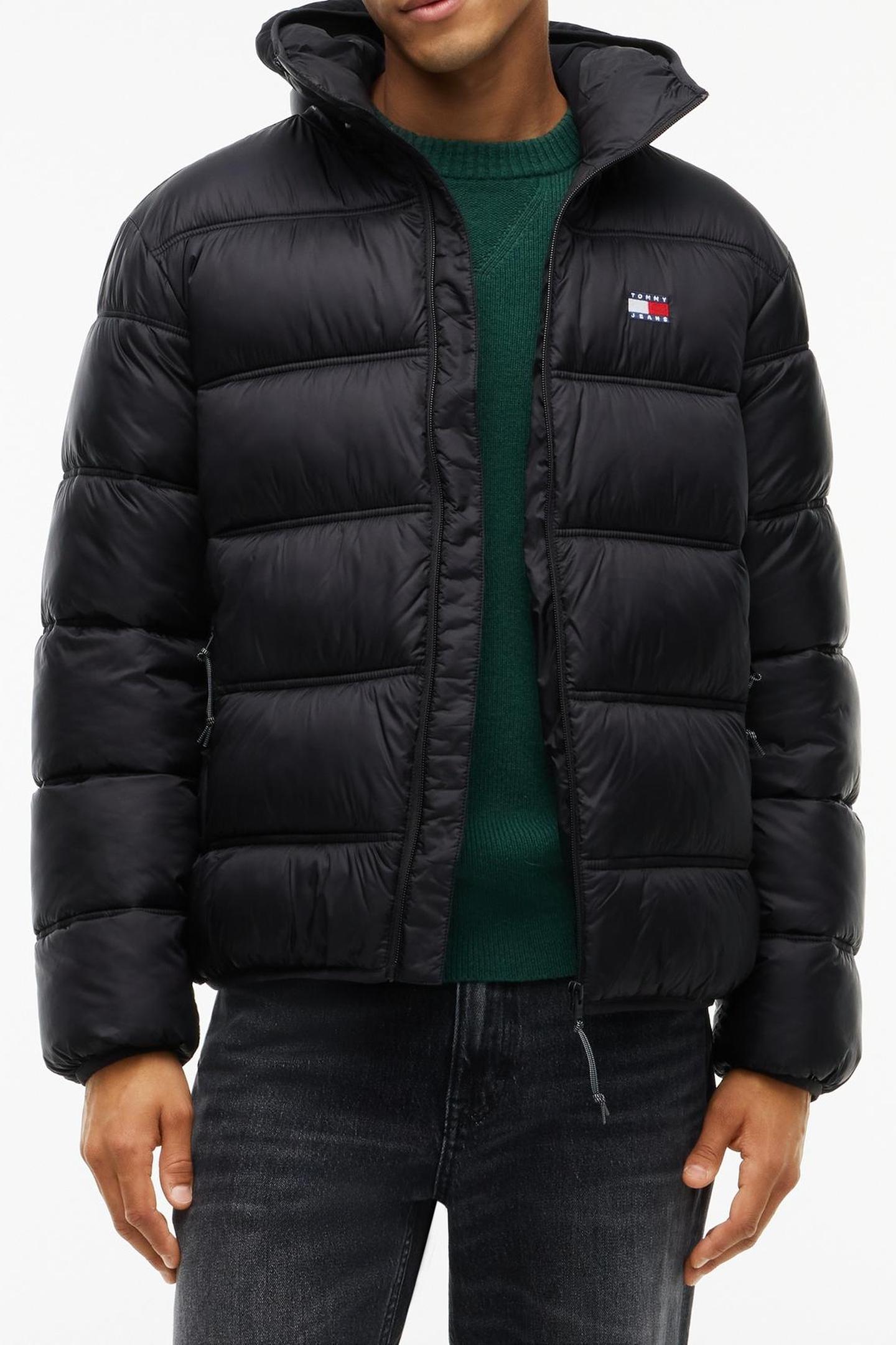 TJM HOODED LOGO JACKET BLACK 1