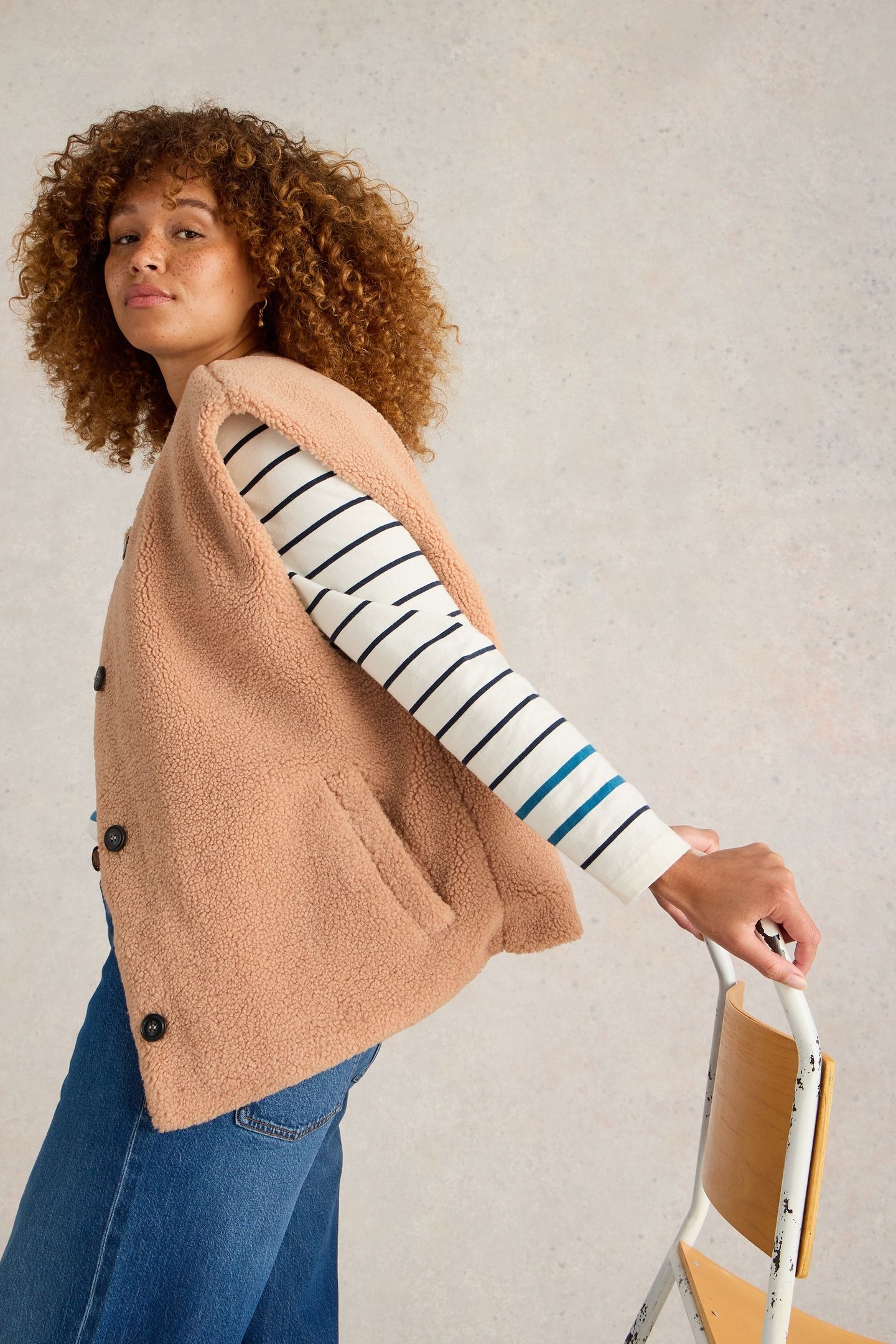 BORG GILET LIGHT NATURAL 6