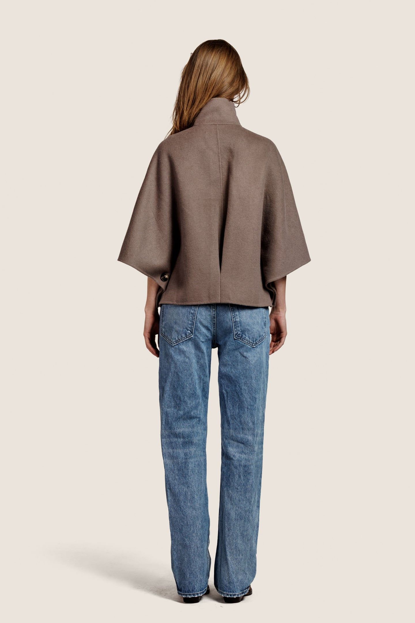 LIV WOOL JACKET STONE 4