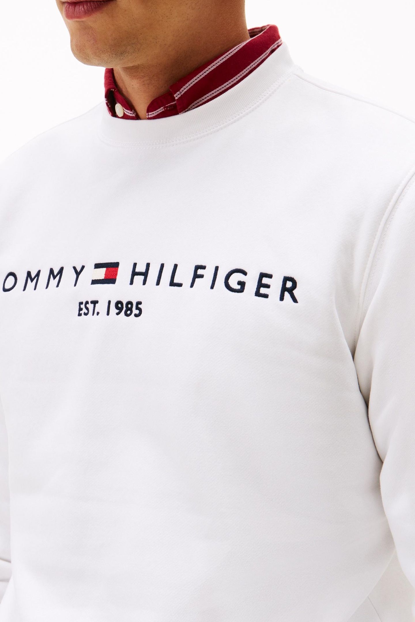 TOMMY LOGO SWEATSHIRT WHITE 6