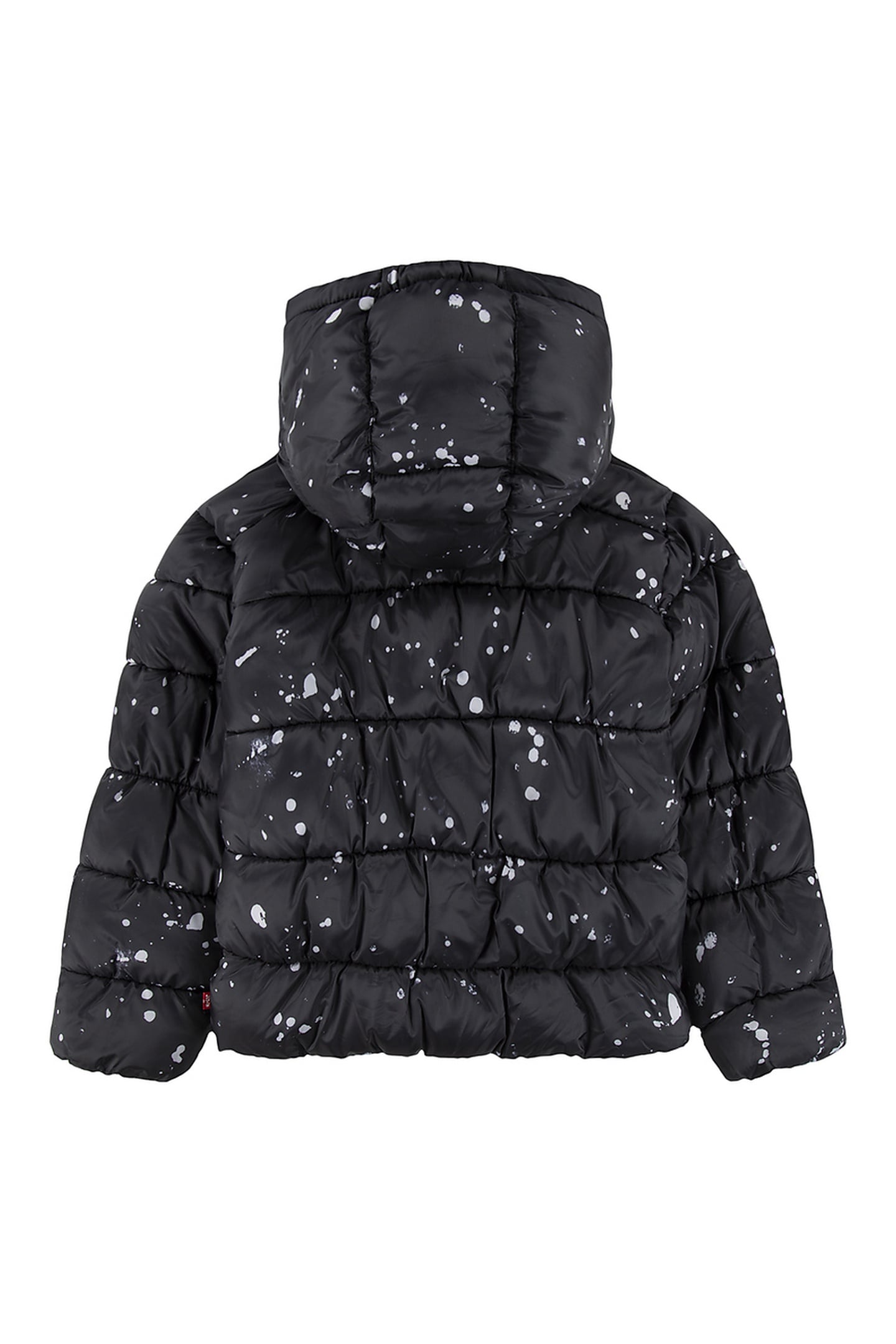 GIRLS BOX FIT AOP PUFFER BLACK 2