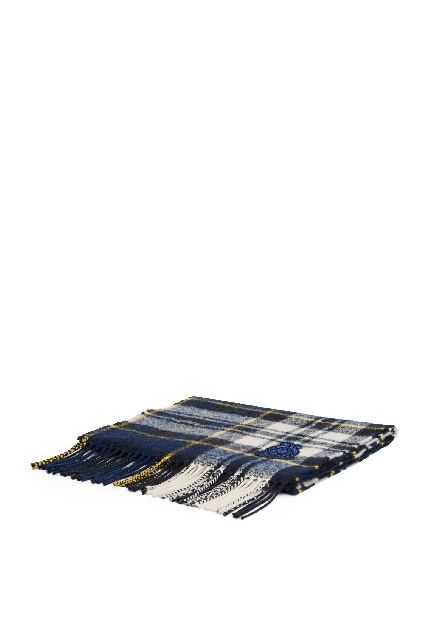 TH CREST CHECK SCARF PREPPY NAVY CHECK 3