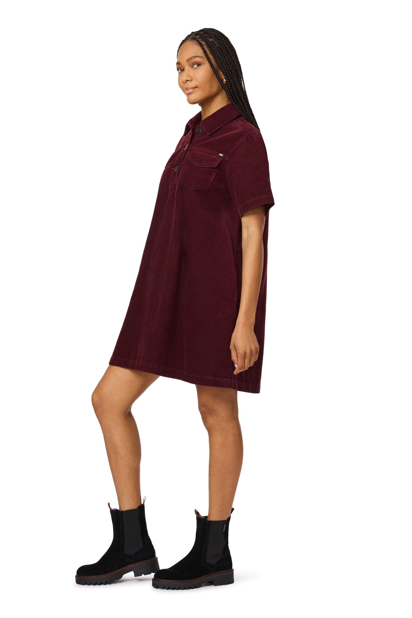 CORDUROY POLO DRESS FIG 3