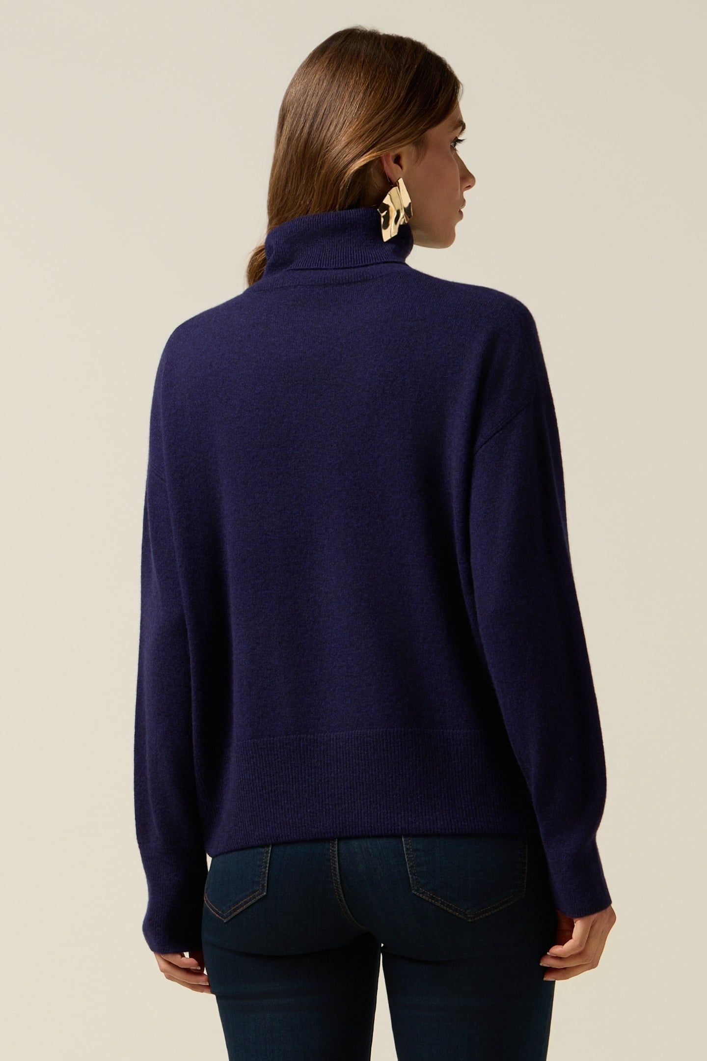 PURE CASHMERE TURTLENECK BLUE 2