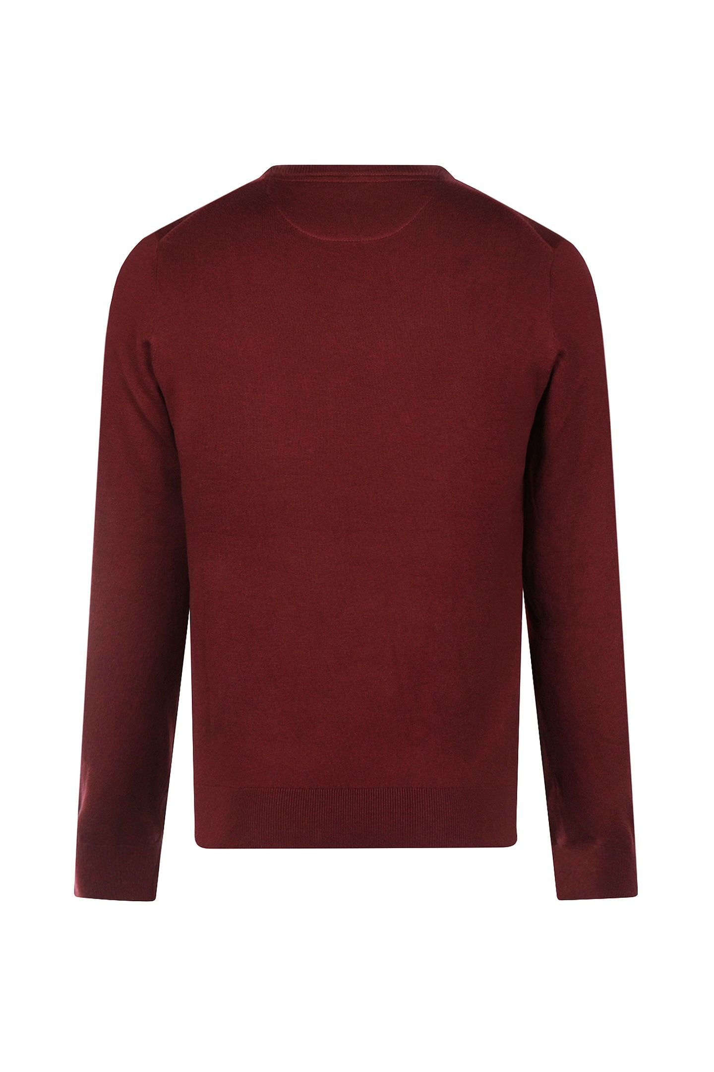 V-NECK SWEATER BURGUNDY 2