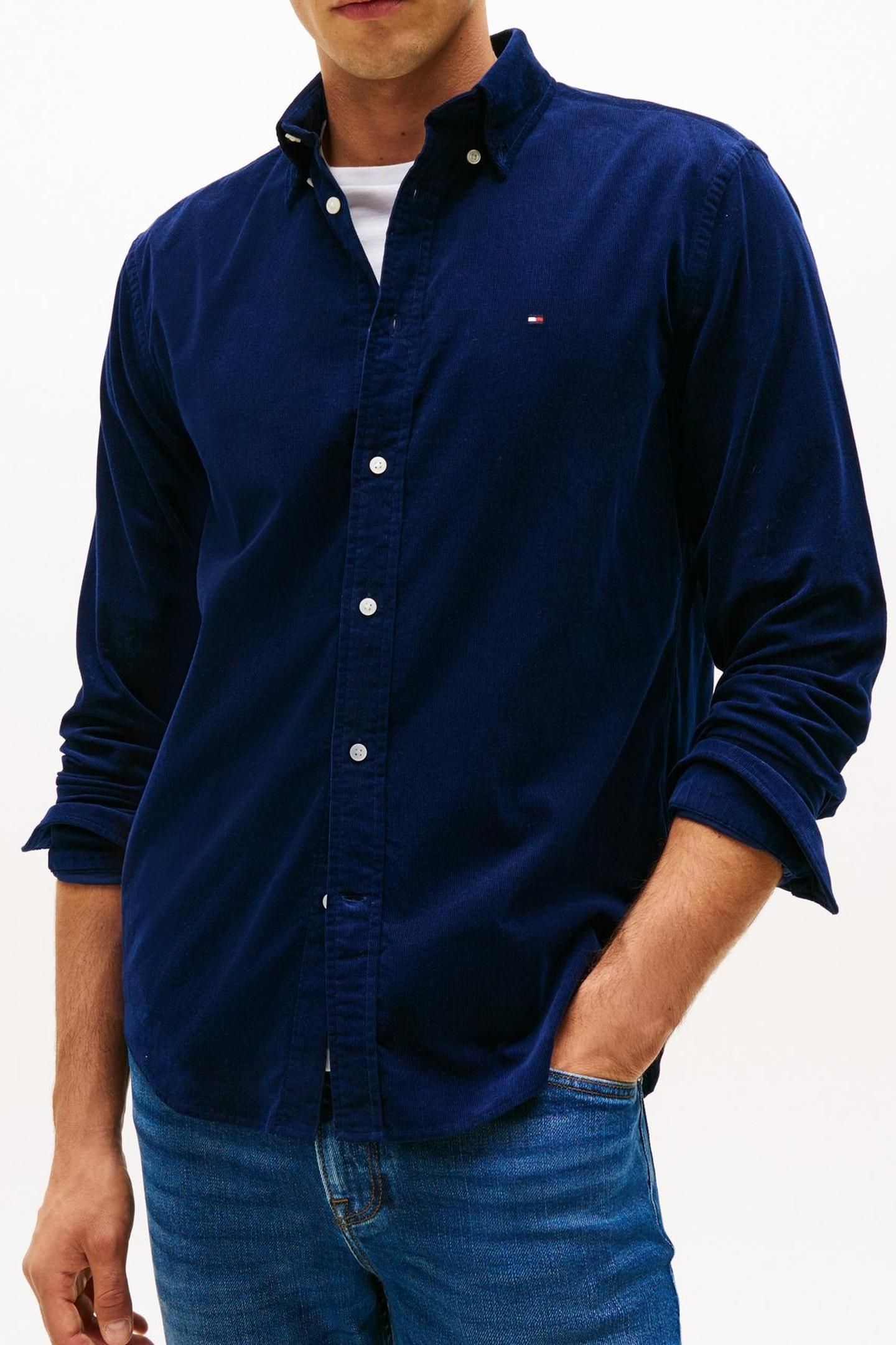 SOLID CORDUROY RF SHIRT IMPERIAL NAVY 2