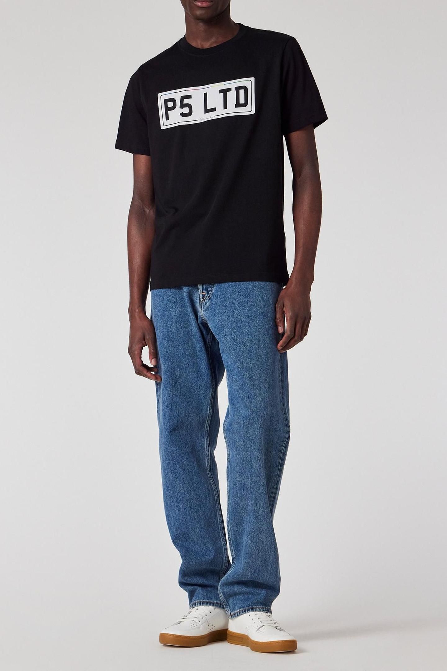MENS REG FIT SS T SHIRT P5 LTD BLACK 3