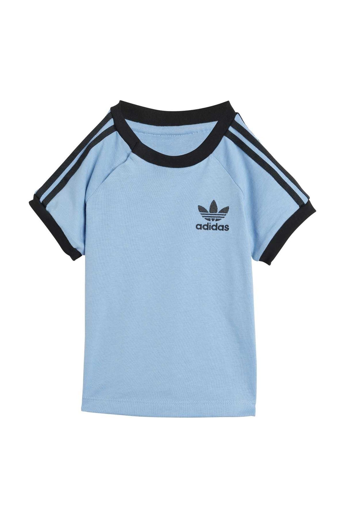 INFANT 3STRIPES TEE ASH BLUE 1