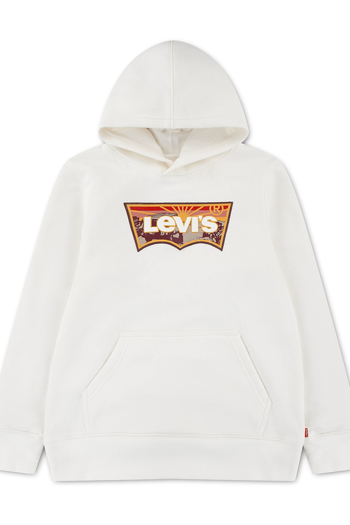 BOYS SUNRISE BATWING HOODIE EGRET 1