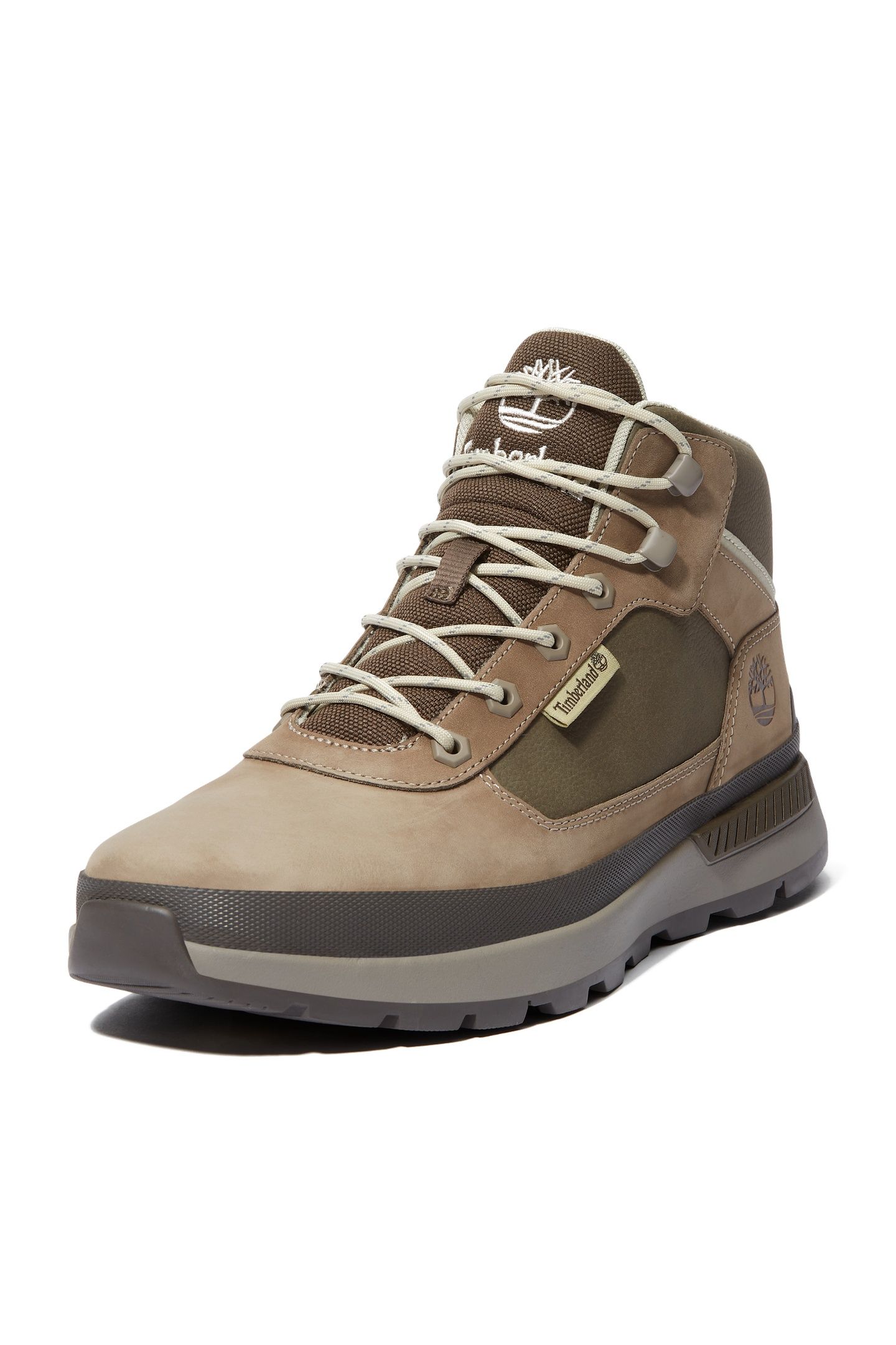 FIELD TREKKER MID LACE UP SNEAKER MD GREY NUBUCK BROWN 2