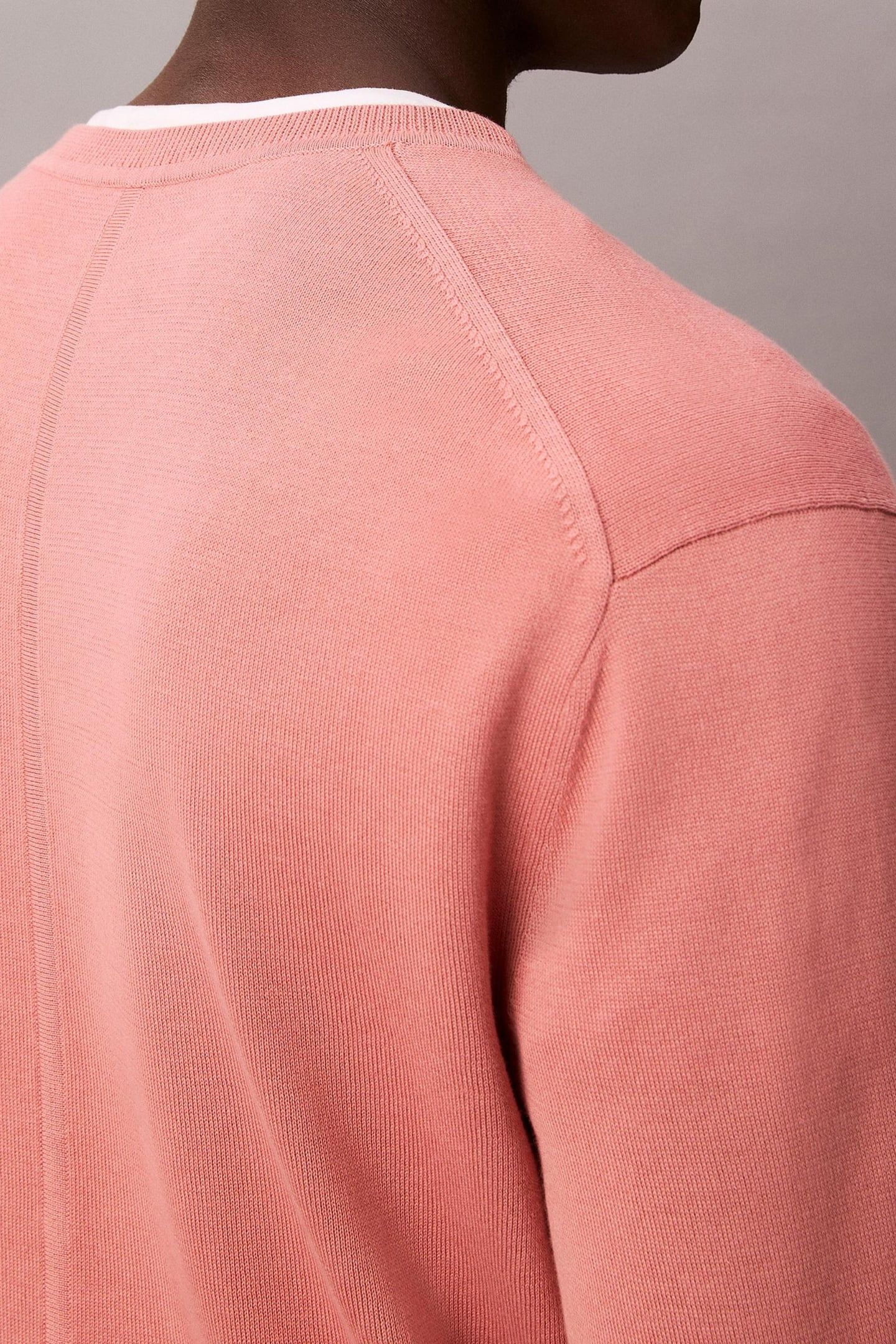 LS SUPIMA COTTON CREW SUNSET ROSE 5