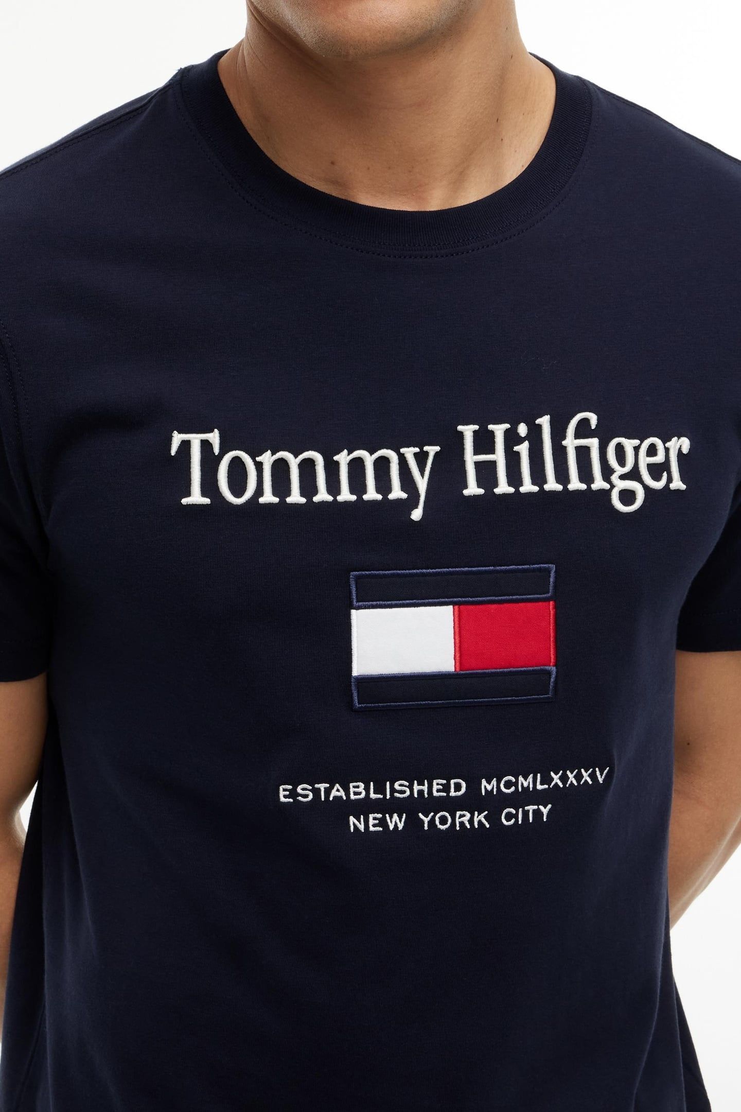 HILFIGER EMBRO FLAG NAVY BLUE 6