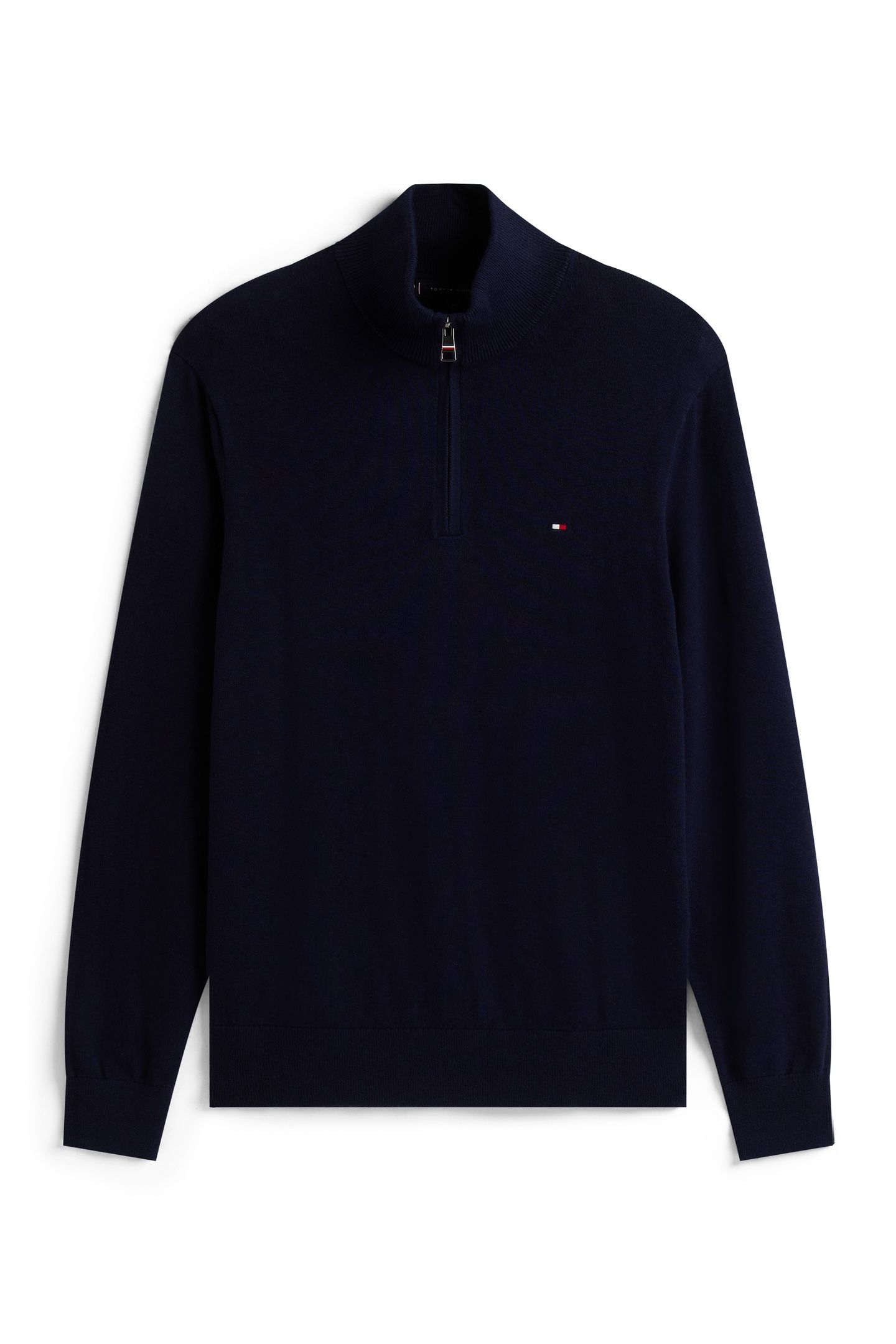 PIMA COTTON CASHMERE SWEATER NAVY BLUE 4