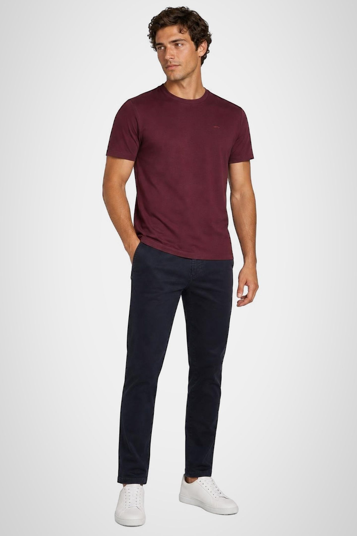 INTERLOCK T-SHIRT BURGUNDY 4