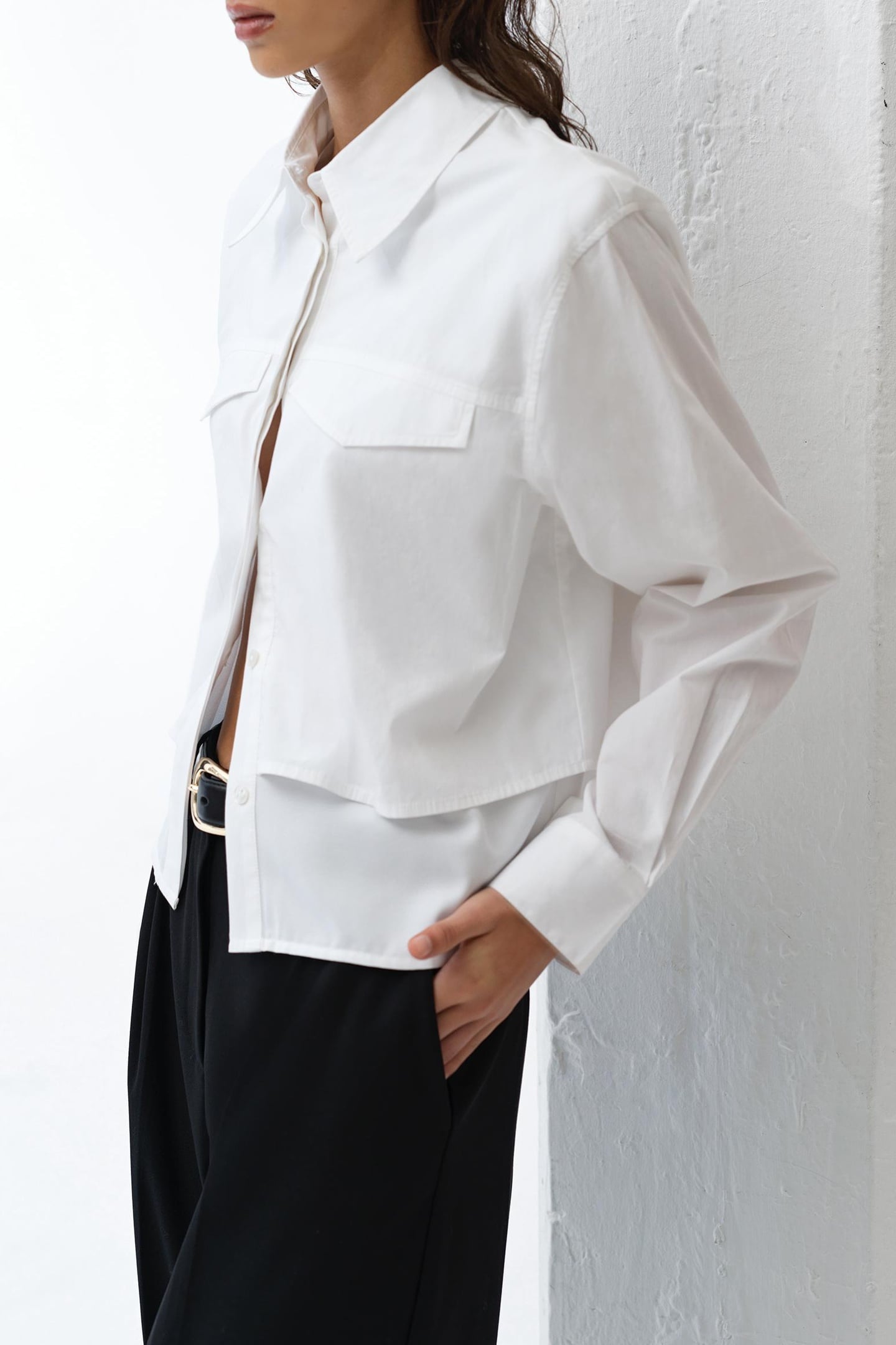 CAMBRIA MILLA MIX SHIRT LINEN WHITE 4