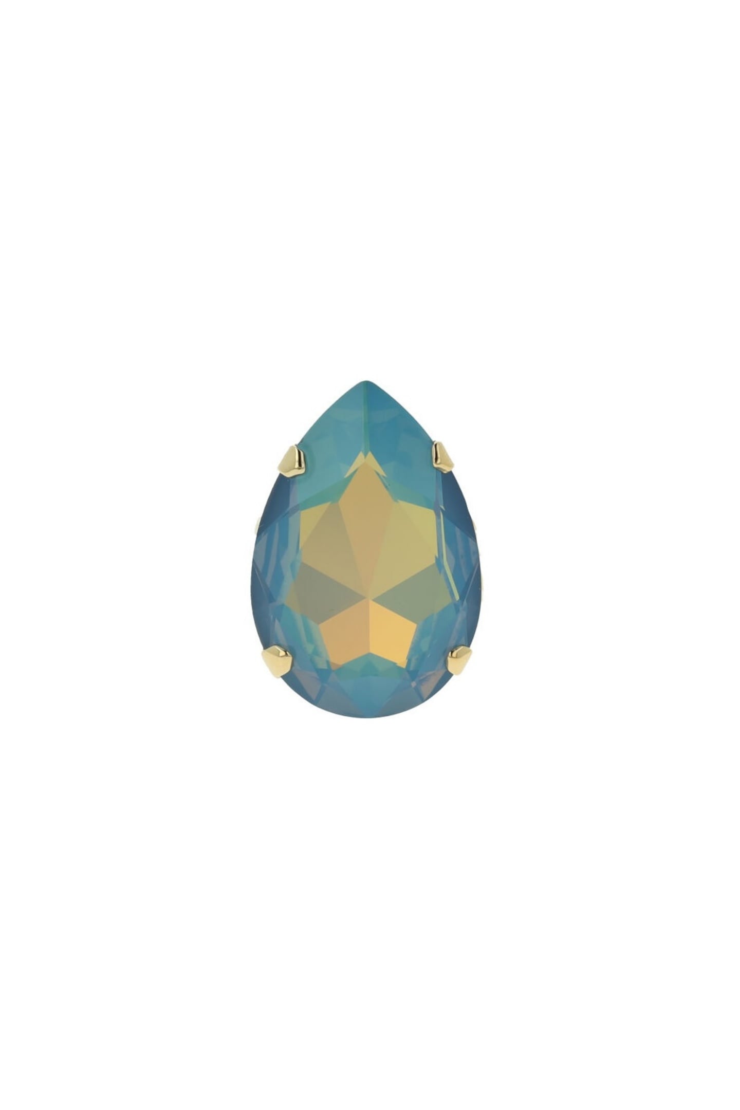 LA REINA RING WHITE OPAL STAR SHINE BLUE 1