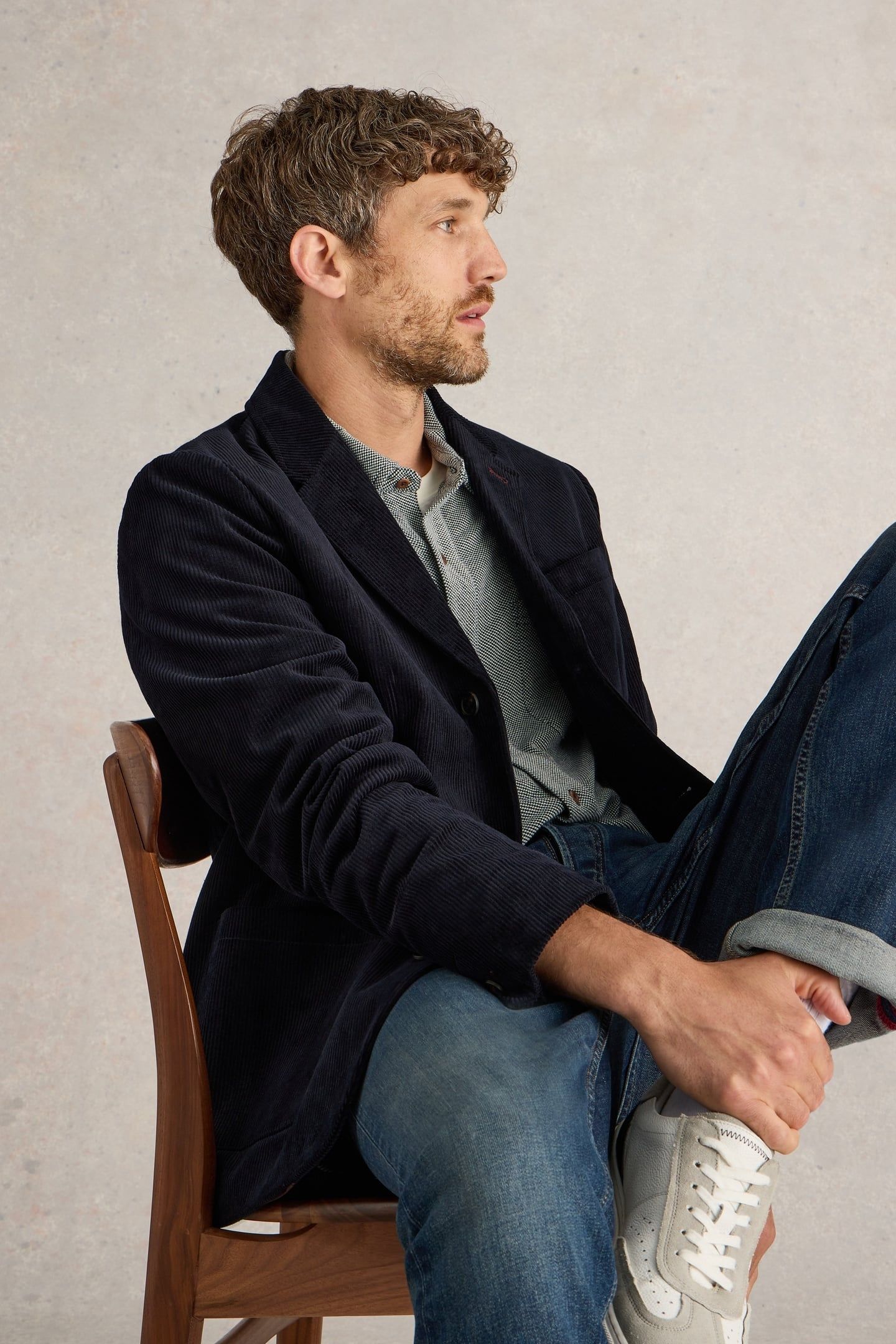 KIRKBY CORD BLAZER DARK NAVY 6