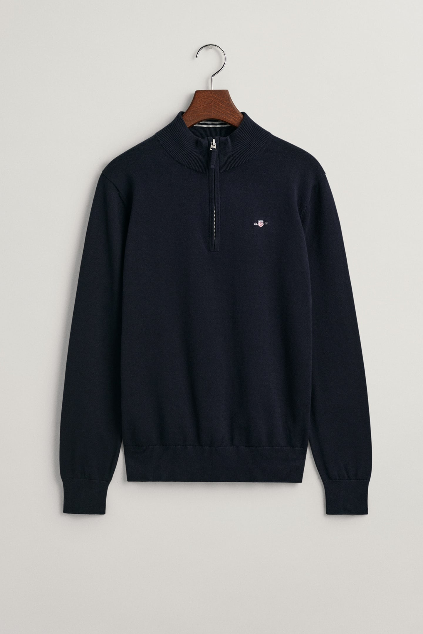 TEEN UNISEX SHIELD COTTON HALF ZIP EVENING BLUE 4