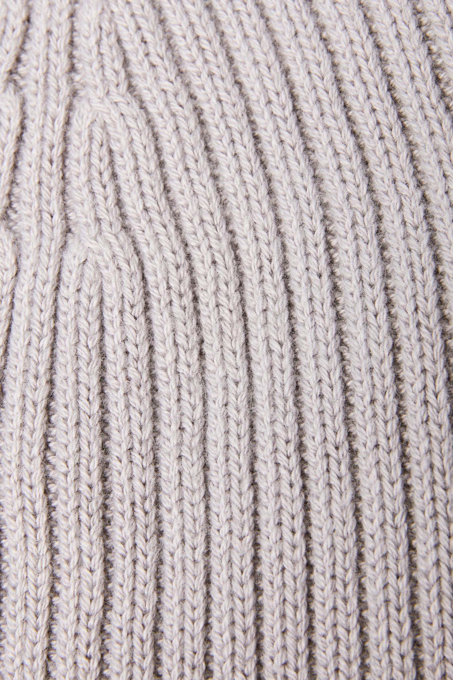 PATCH CHUNKY RIB COTTON BEANIE SILVER SCONCE 4