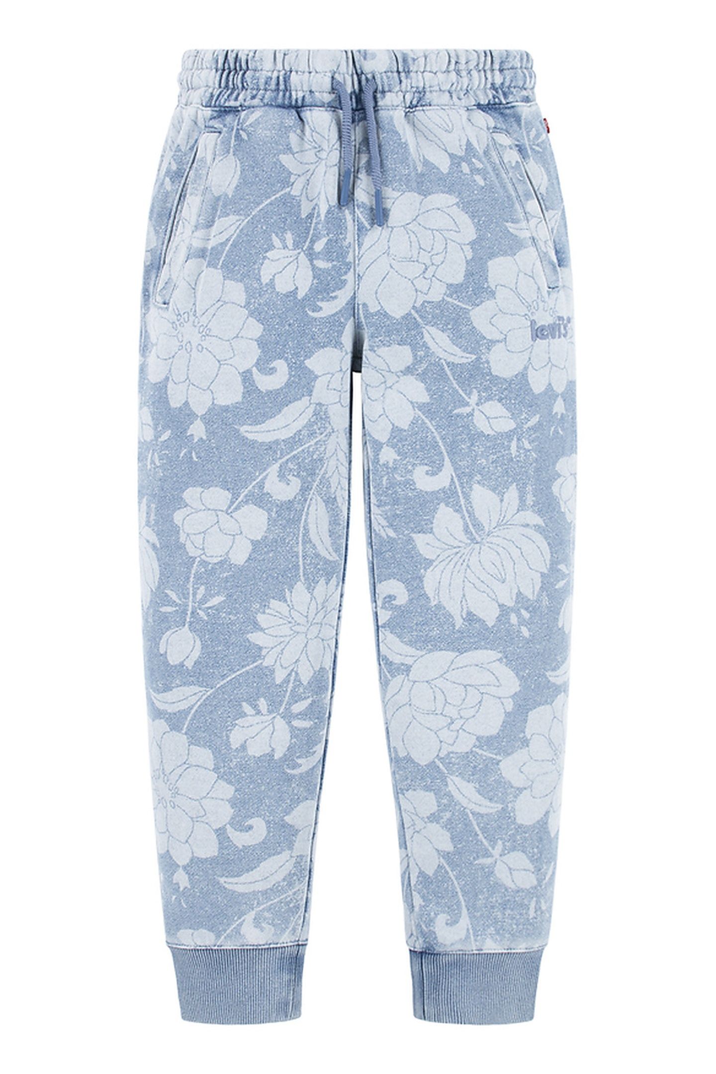 GIRLS DISCHARGE JOGGER INDIGO LIGHT FLORAL 1
