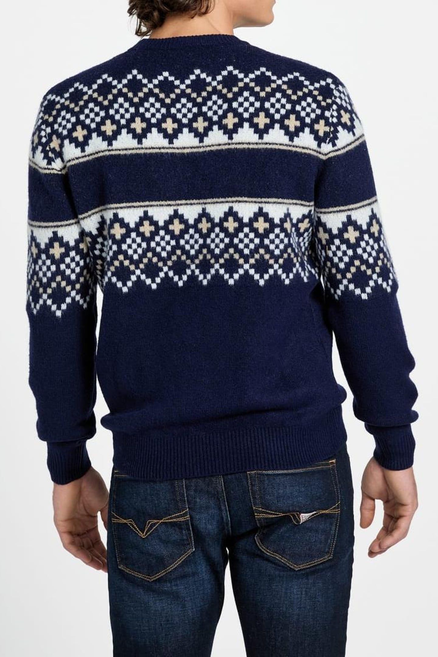 SKI CN JACQUARD SWTR SMART BLUE 6