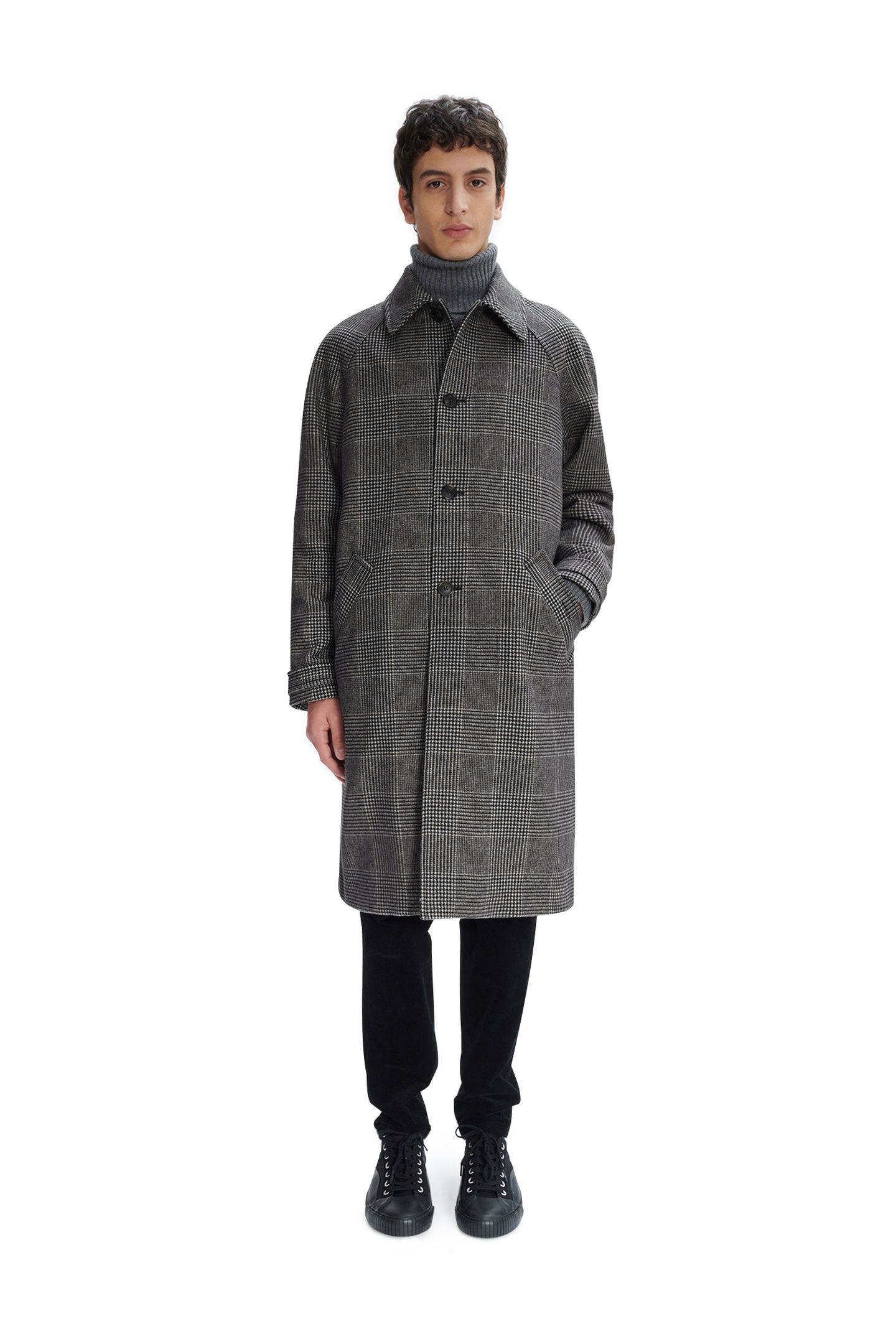 UNISEX COAT GABRIEL FAUX BLACK 1