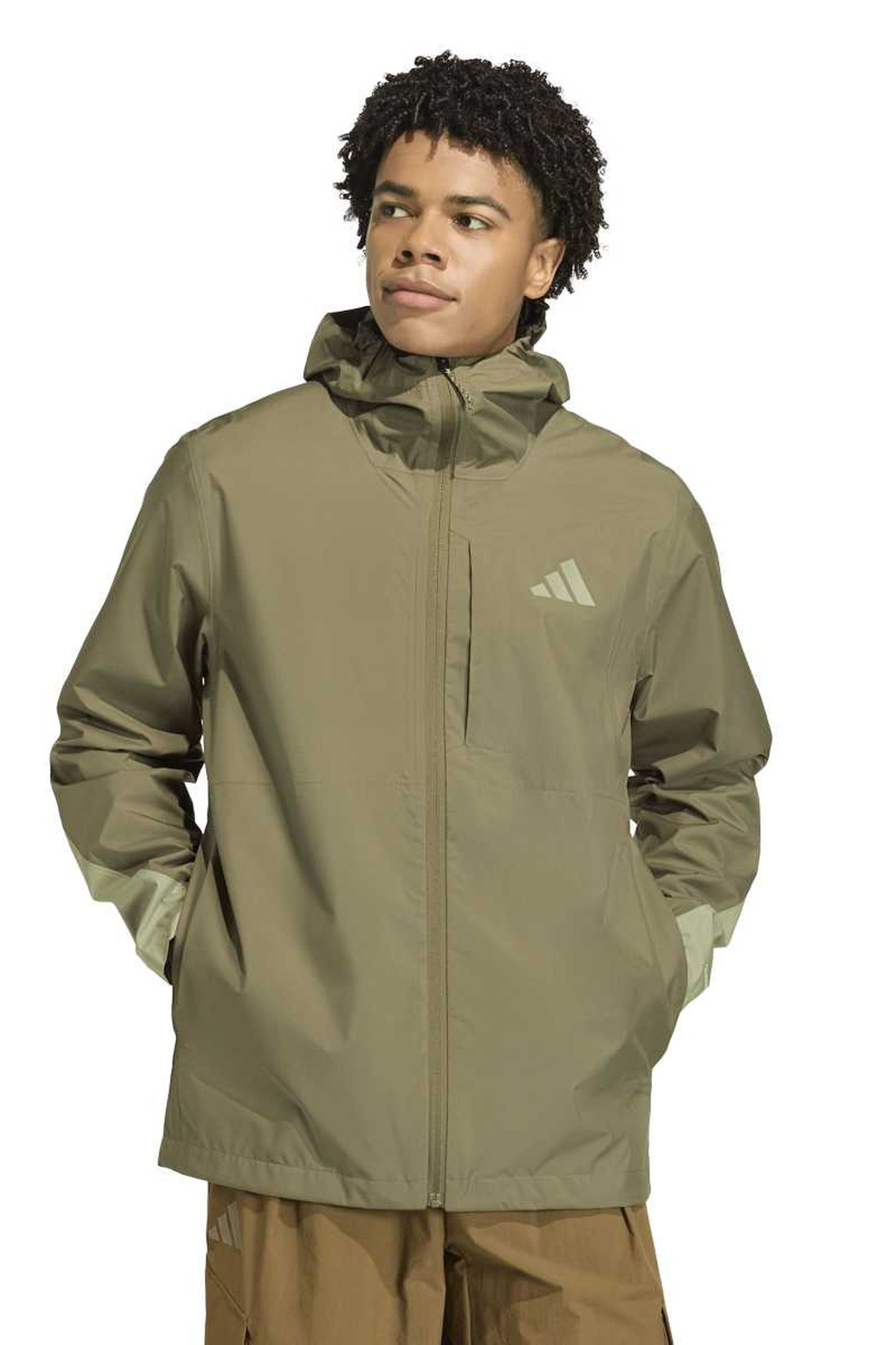 UNISEX TERREX MULTI 2.5 LAYER CLIMAPROOF RAIN JACKET OLIVE S 1