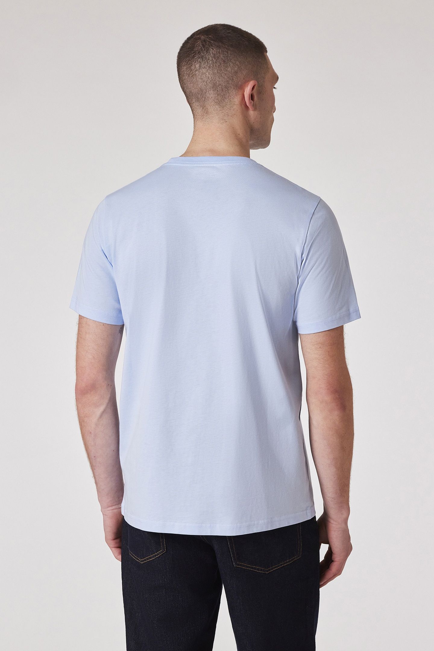 MENS REG FIT TSHIRT BIKE MONKEY LIGHT BLUE 3
