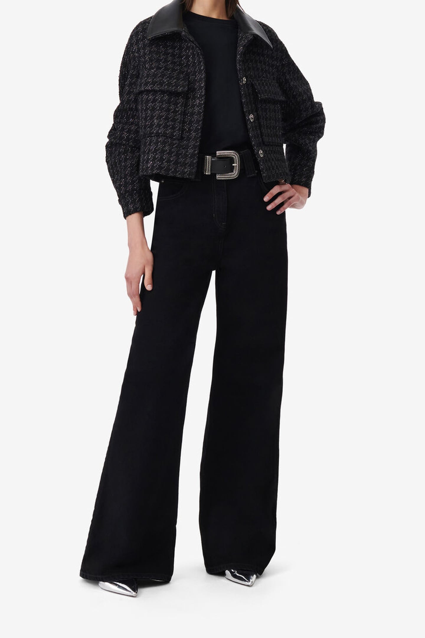 SALOMA JACKET BLACK LUREX 1