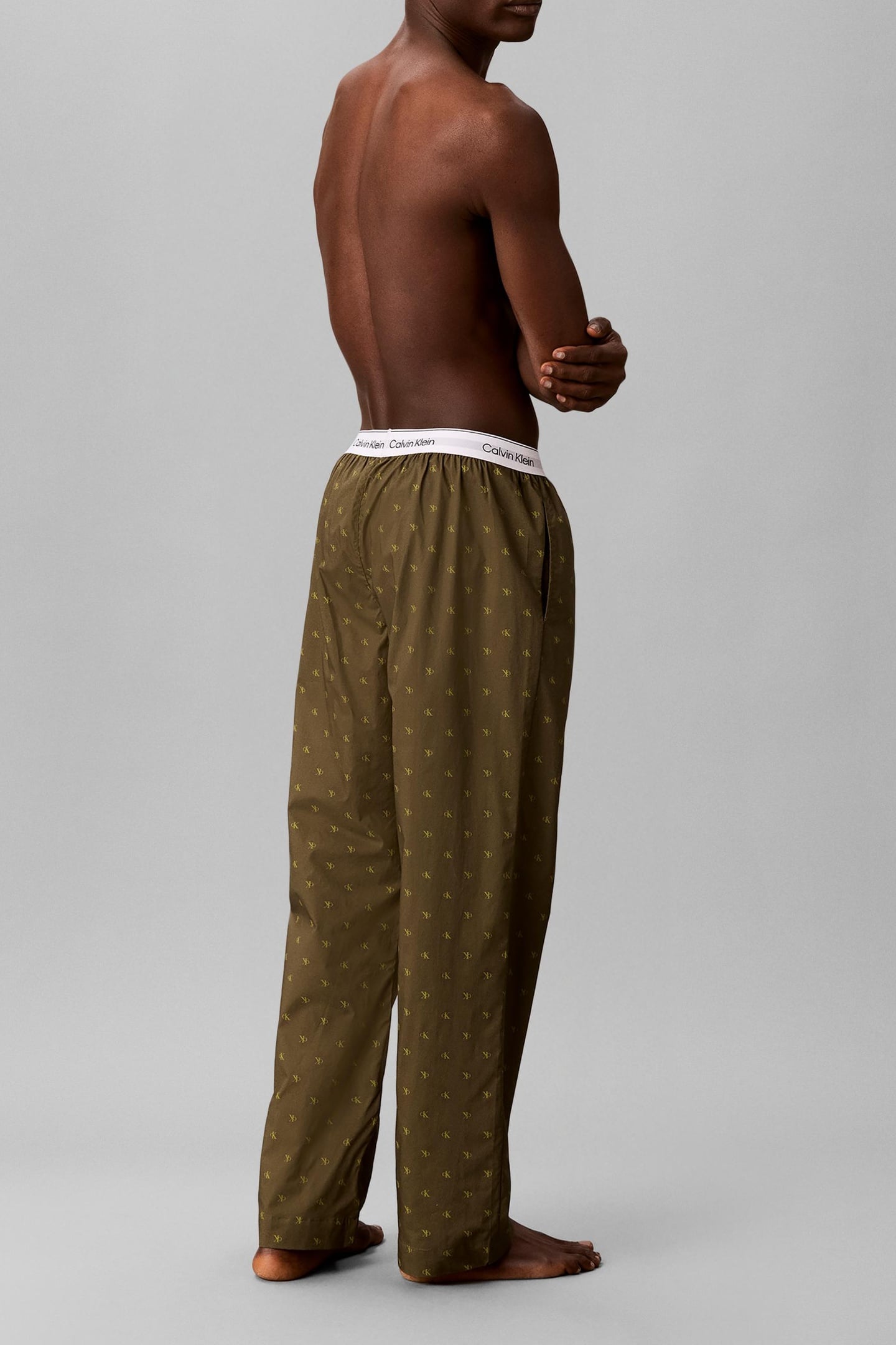 SLEEP PANT 17496 DIAMOND LOGO OLIVE NIGHT 2