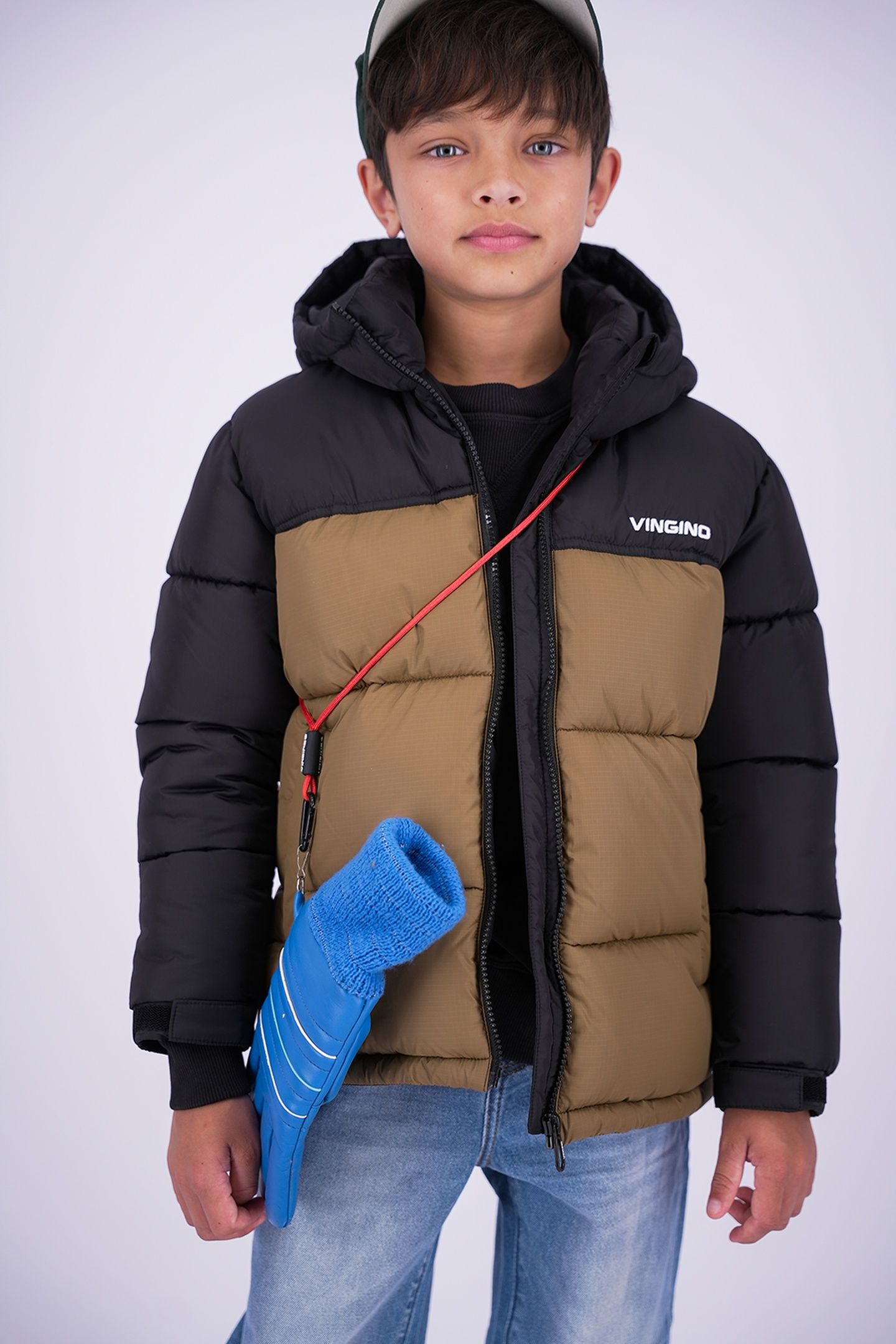 BOYS THONS JACKET OUTDOOR DIJON BROWN 3