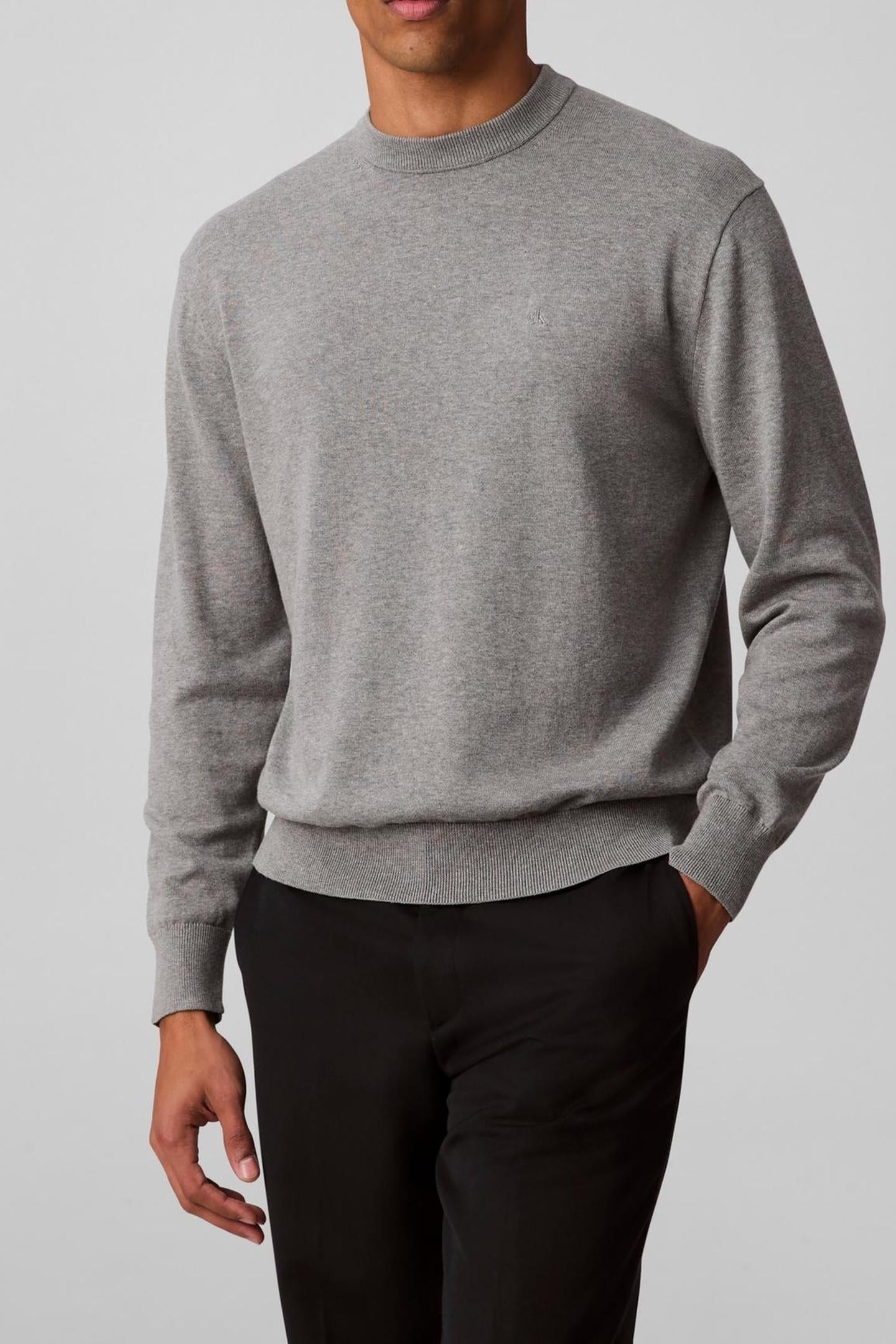 LS COTTON RELAXED B30 GREY HEATHER 1