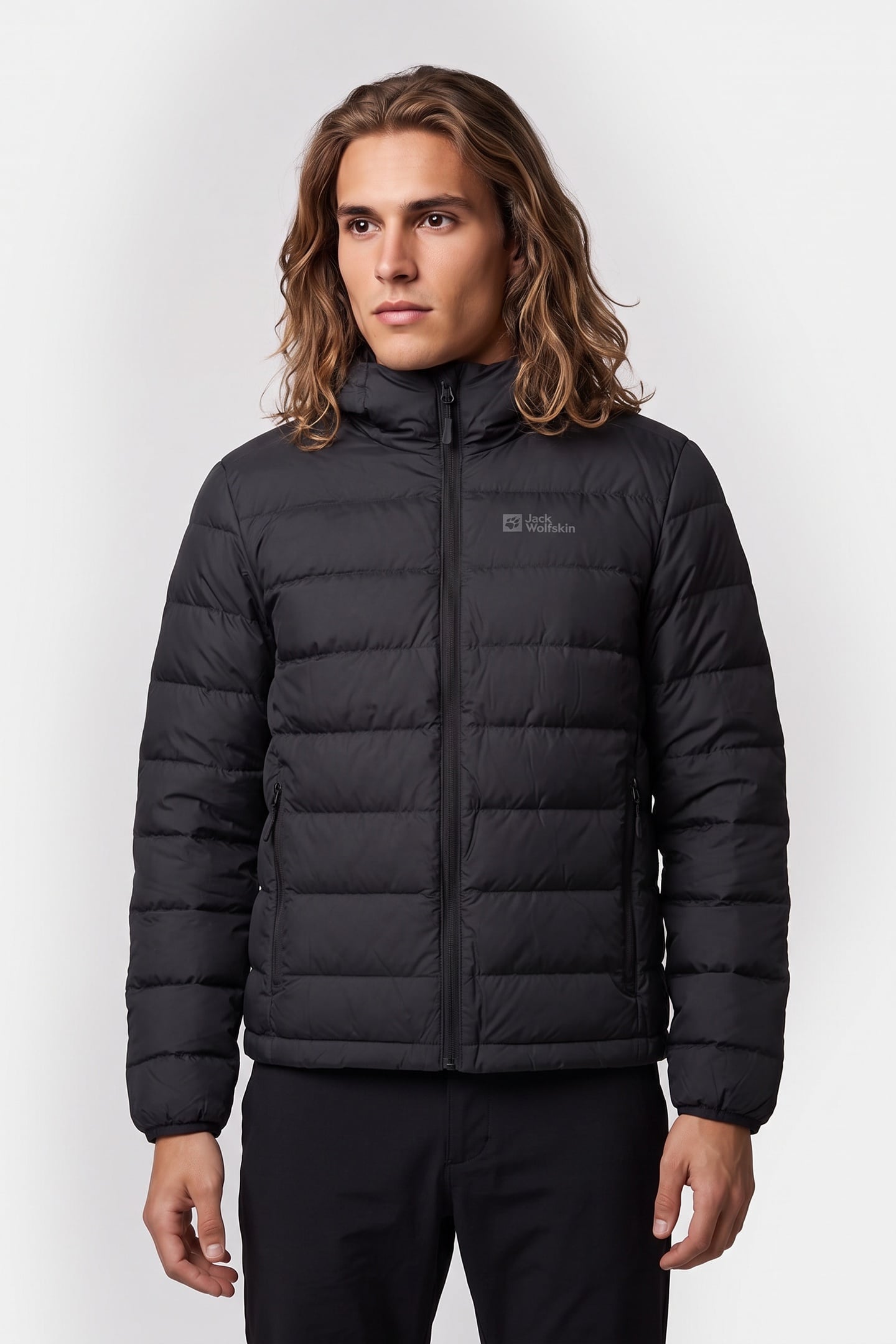 ATHER DOWN HOODY BLACK 1
