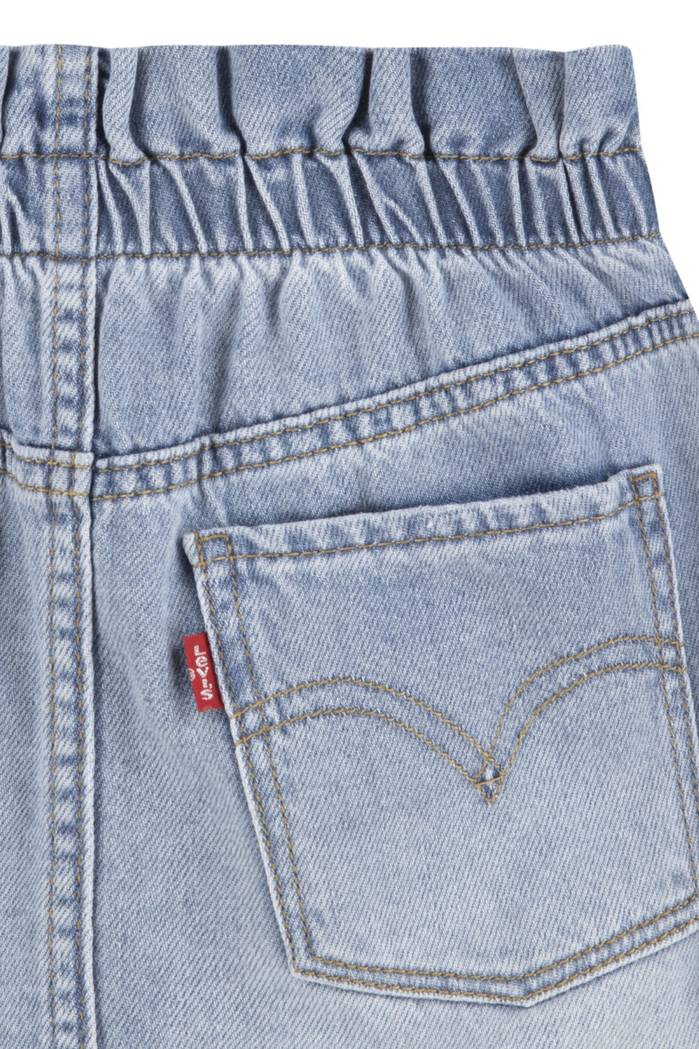 GIRLS HIGH RISE PULL-ON DENIM TOP LIGHT PEBBLE 4