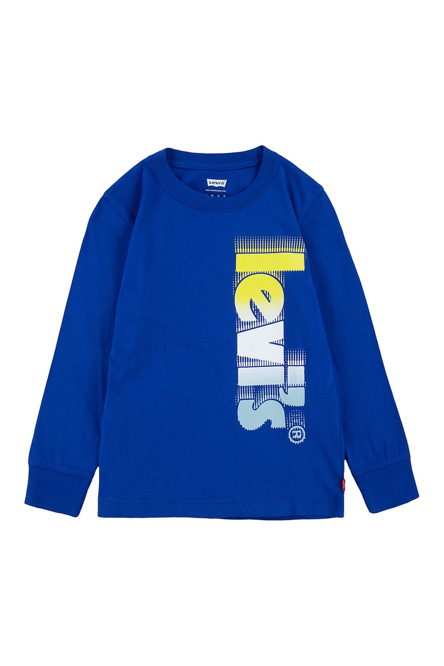 BOYS LONG SLEEVE GRAPHIC TEE SURF THE WEB BLUE 1