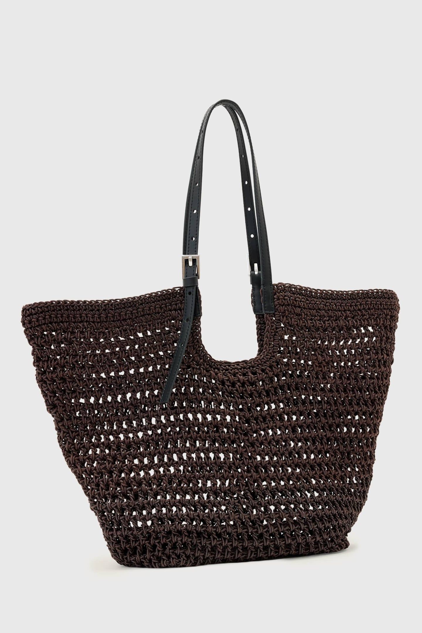 ARA CTN KNT E/W TOTE BURNT UMBER RED 3