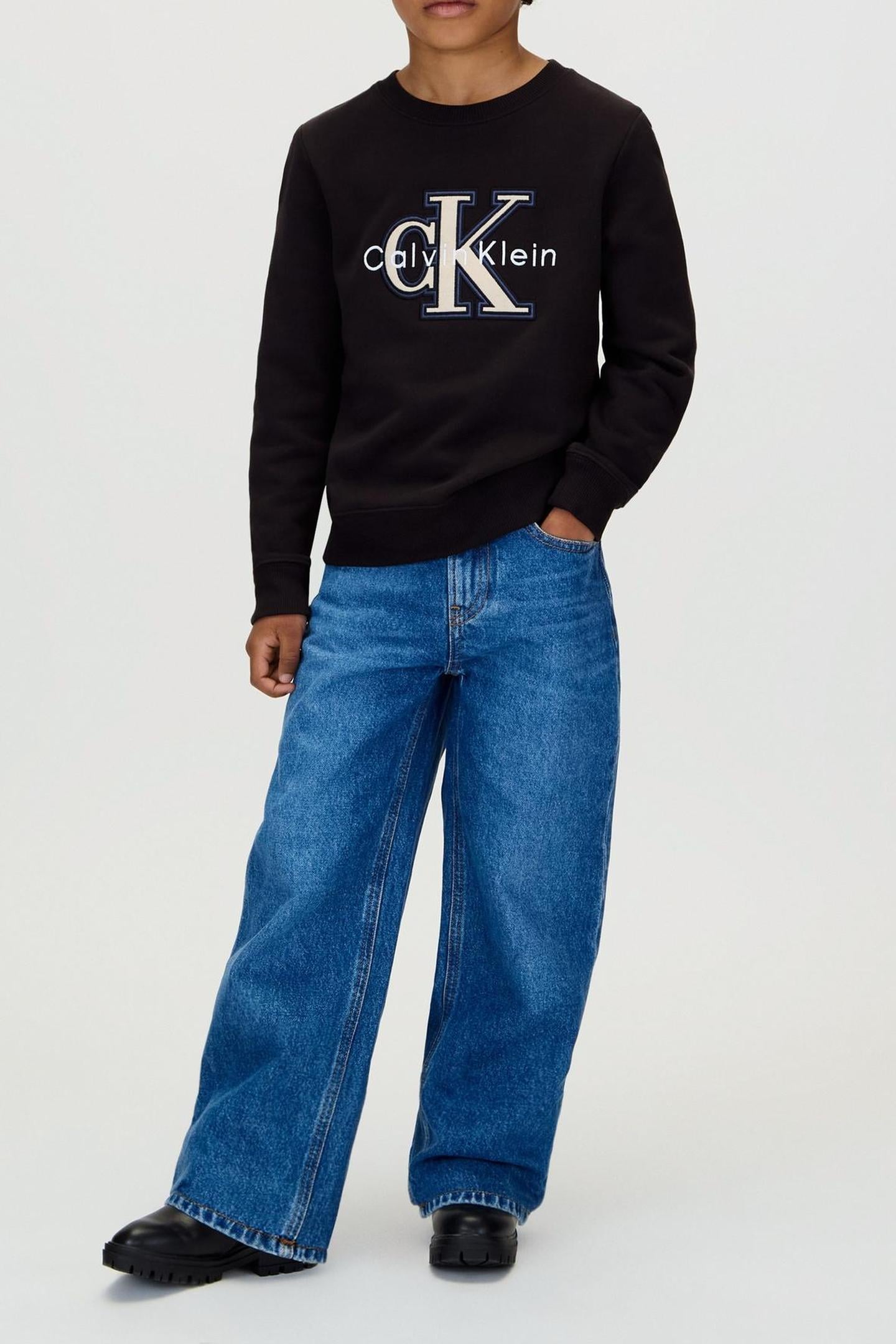 BOYS FESTIVE MONO SWEATSHIRT BLACK 3