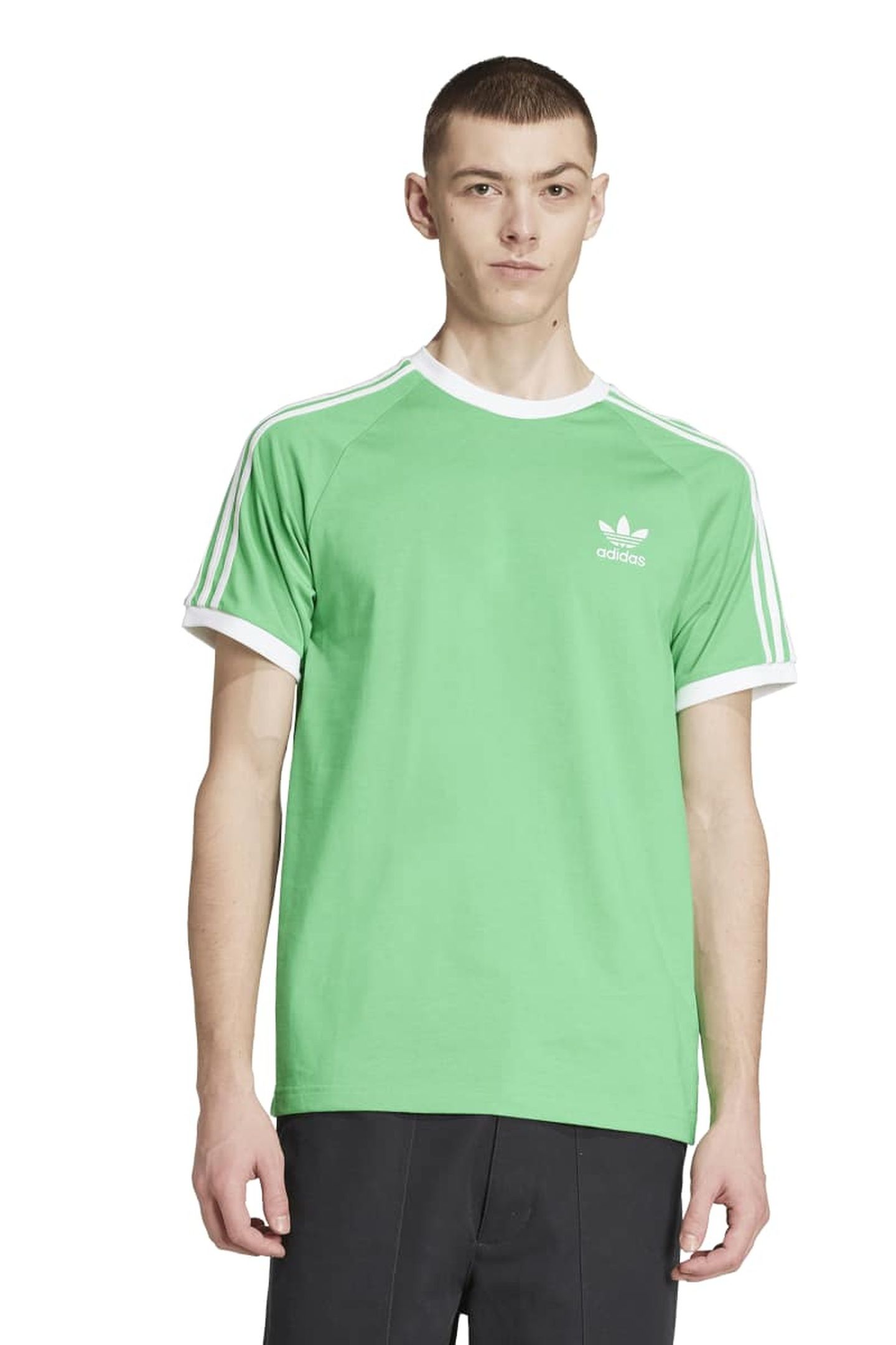 UNISEX 3-STRIPES TEE ENERGY GREEN 1