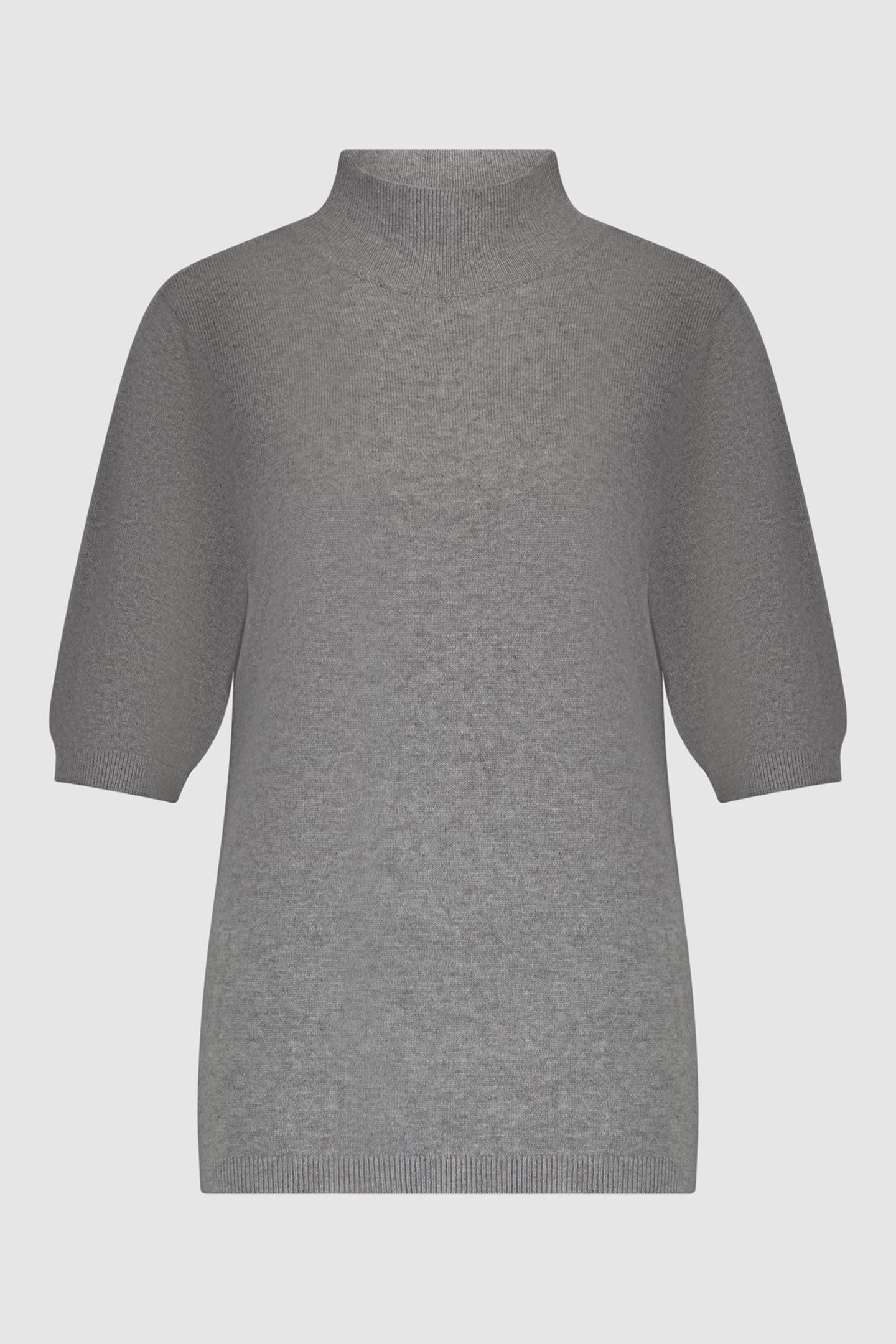 JACKIE TOP DARK GREY MELANGE 1