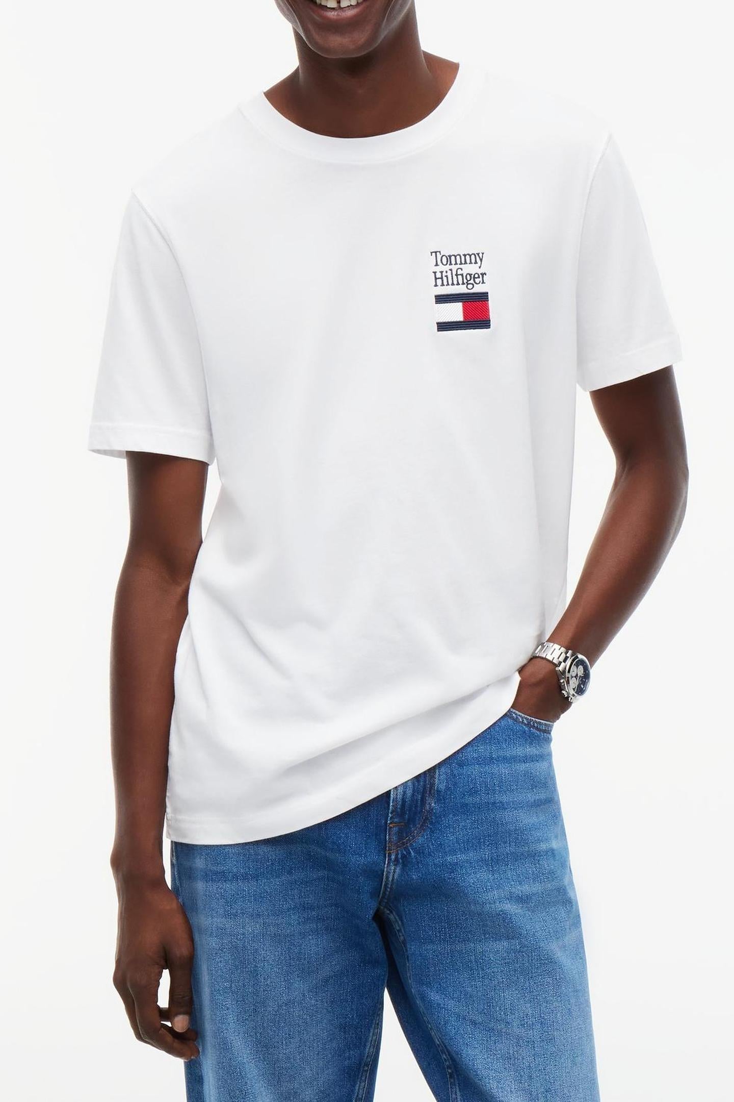 BRAND LOVE TEXT STACK TEE WHITE 2