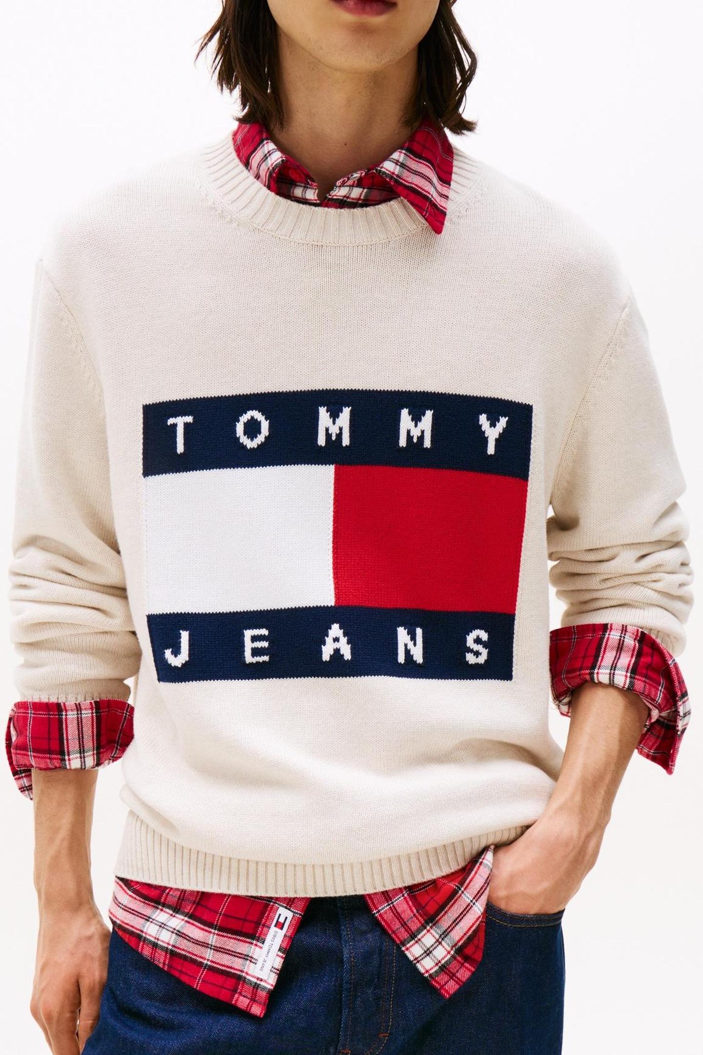 TJM REG MELANGE FLAG ANCIENT WHITE HEATHER 1
