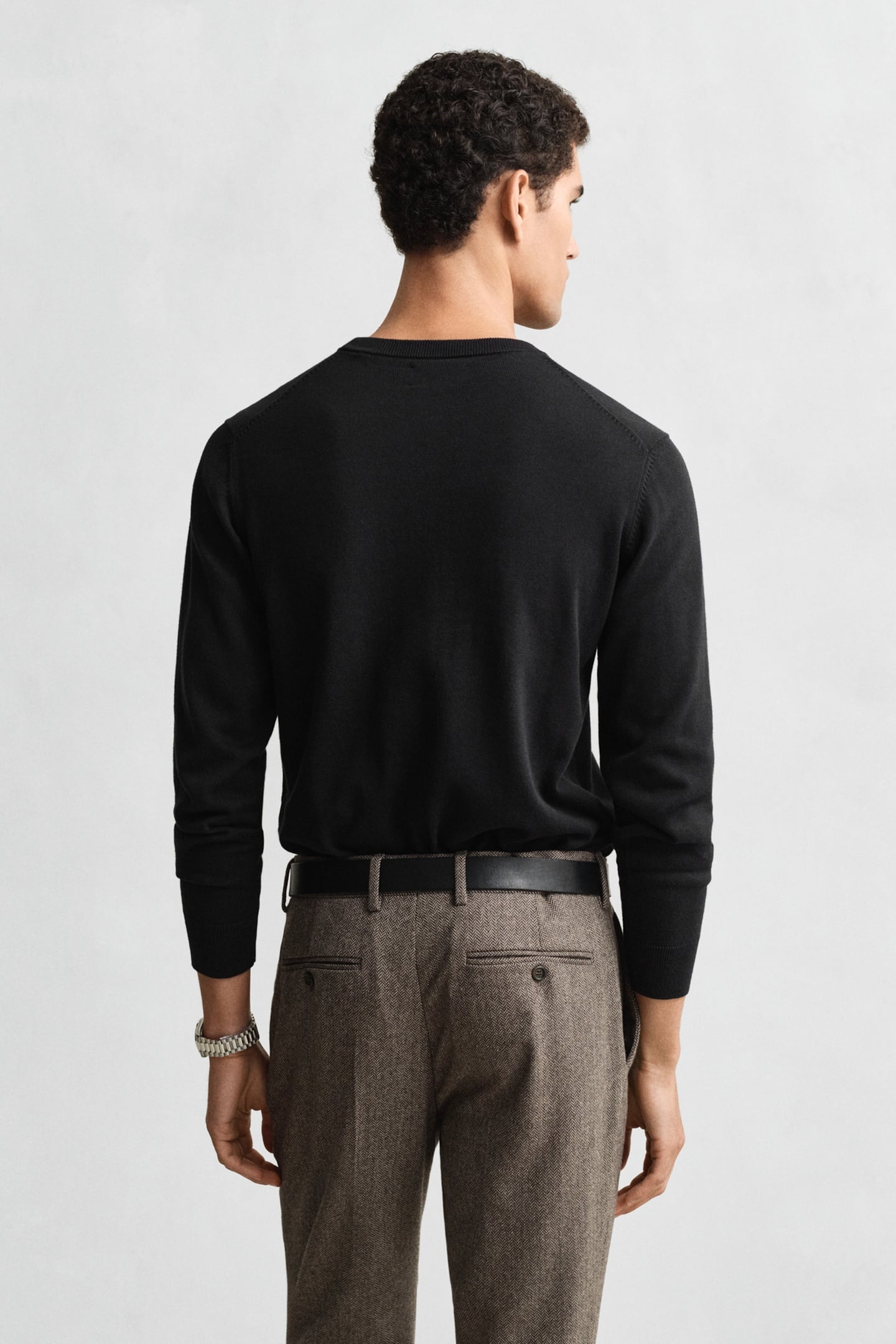 CLASSIC COTTON C-NECK BLACK 5