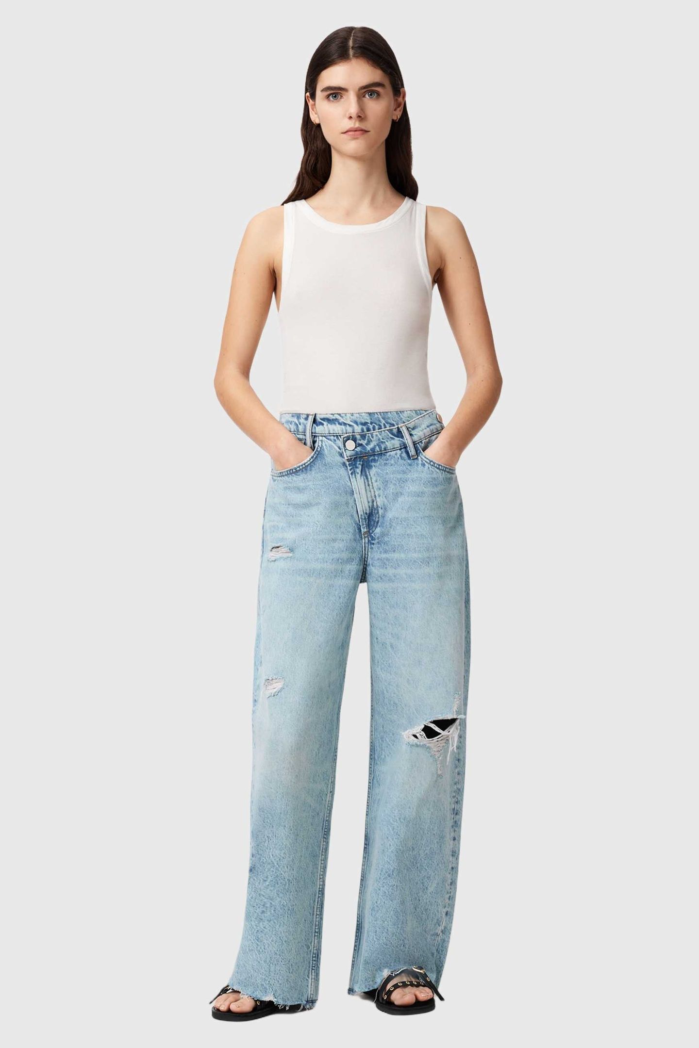 AKI CROSSOVER JEAN DESTROY LIGHT BLUE 1