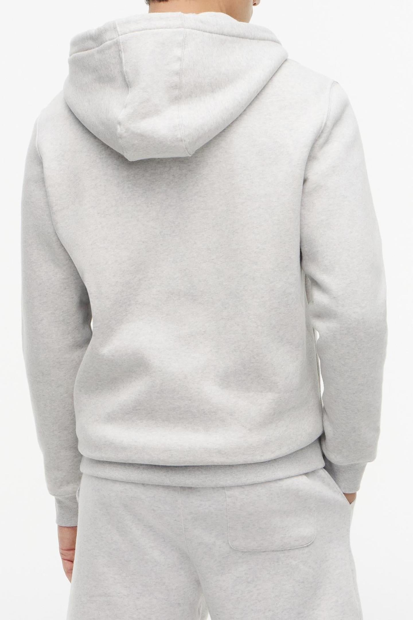 TJM REG FLAG ZIP THRU SILVER GREY HEATHER 7
