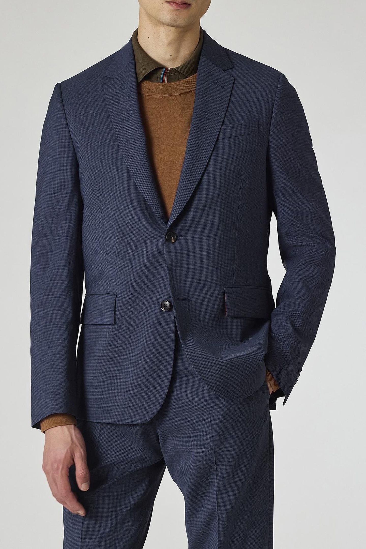 MENS TAILORED FIT 2BTN SUIT INKY BLUE 6