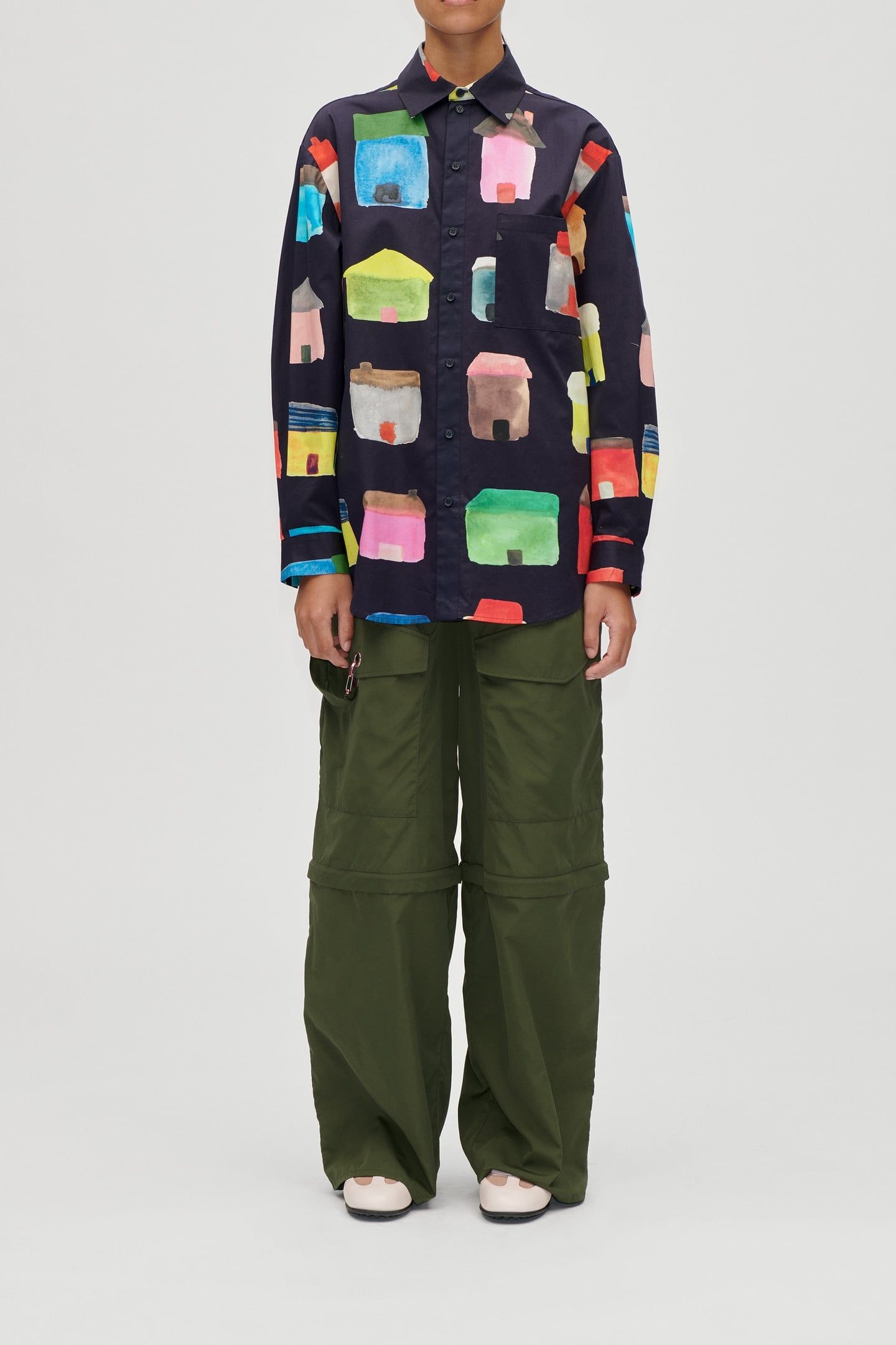 BUNGEE TECH ZIP-OFF PANTS OLIVE NIGHT 1