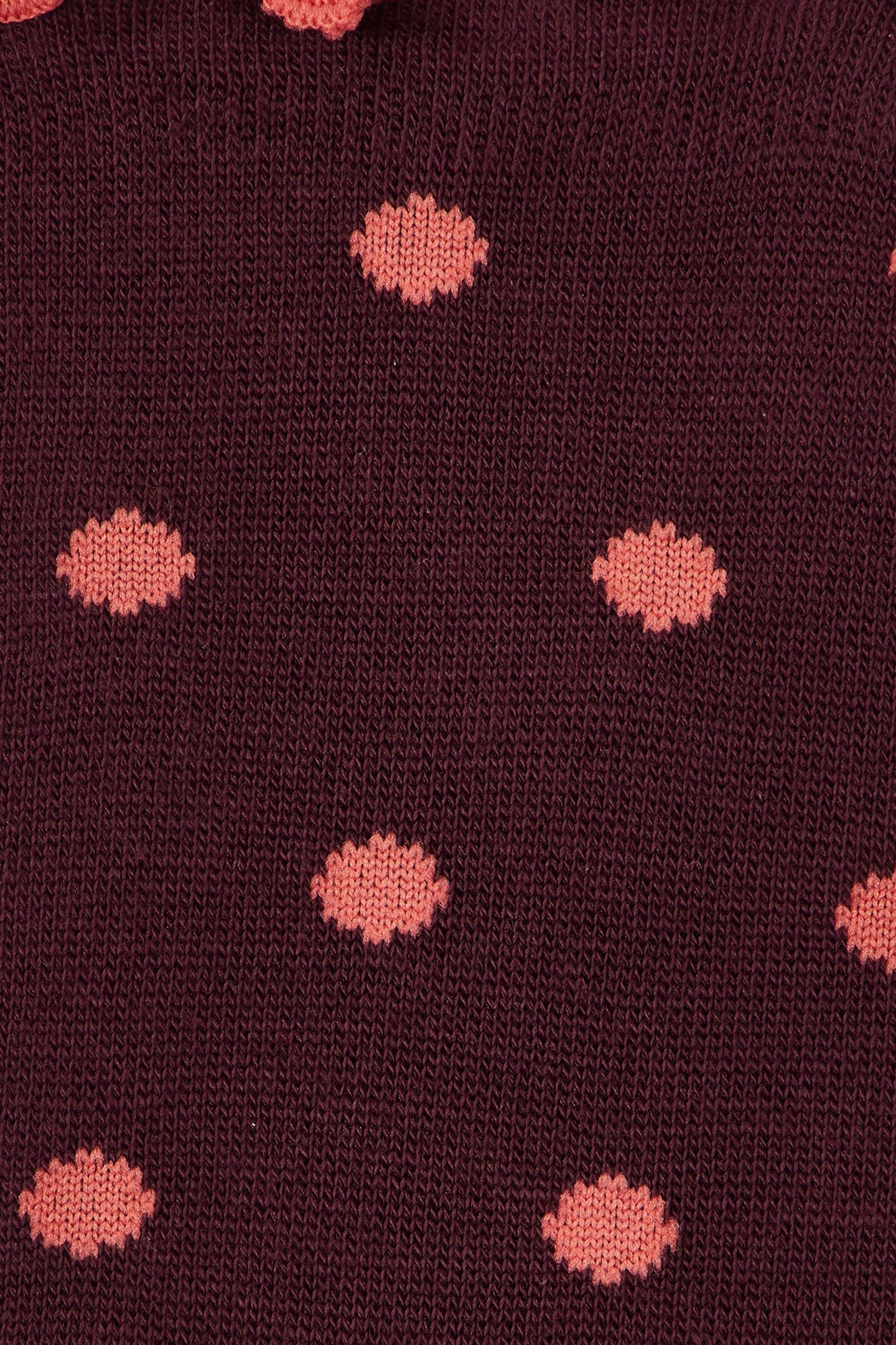 WOMEN SOCK JENNY POLKA BURGUNDY/ BORDE 8