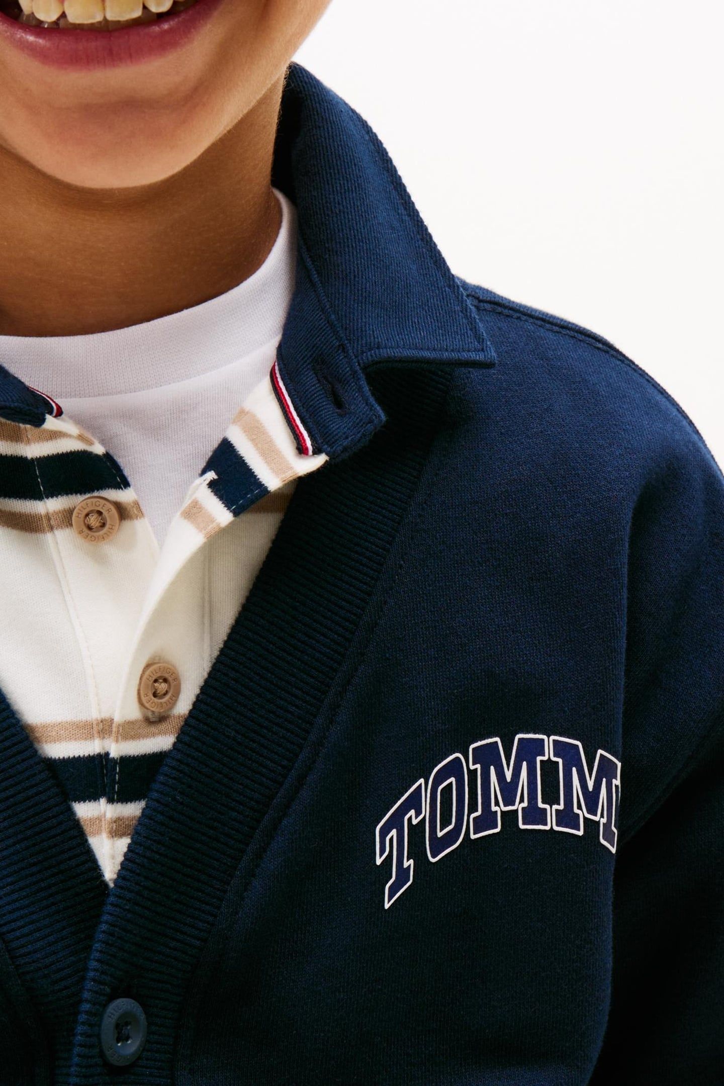 BOYS VARSITY RAISED PRINT DARK NIGHT NAVY 5